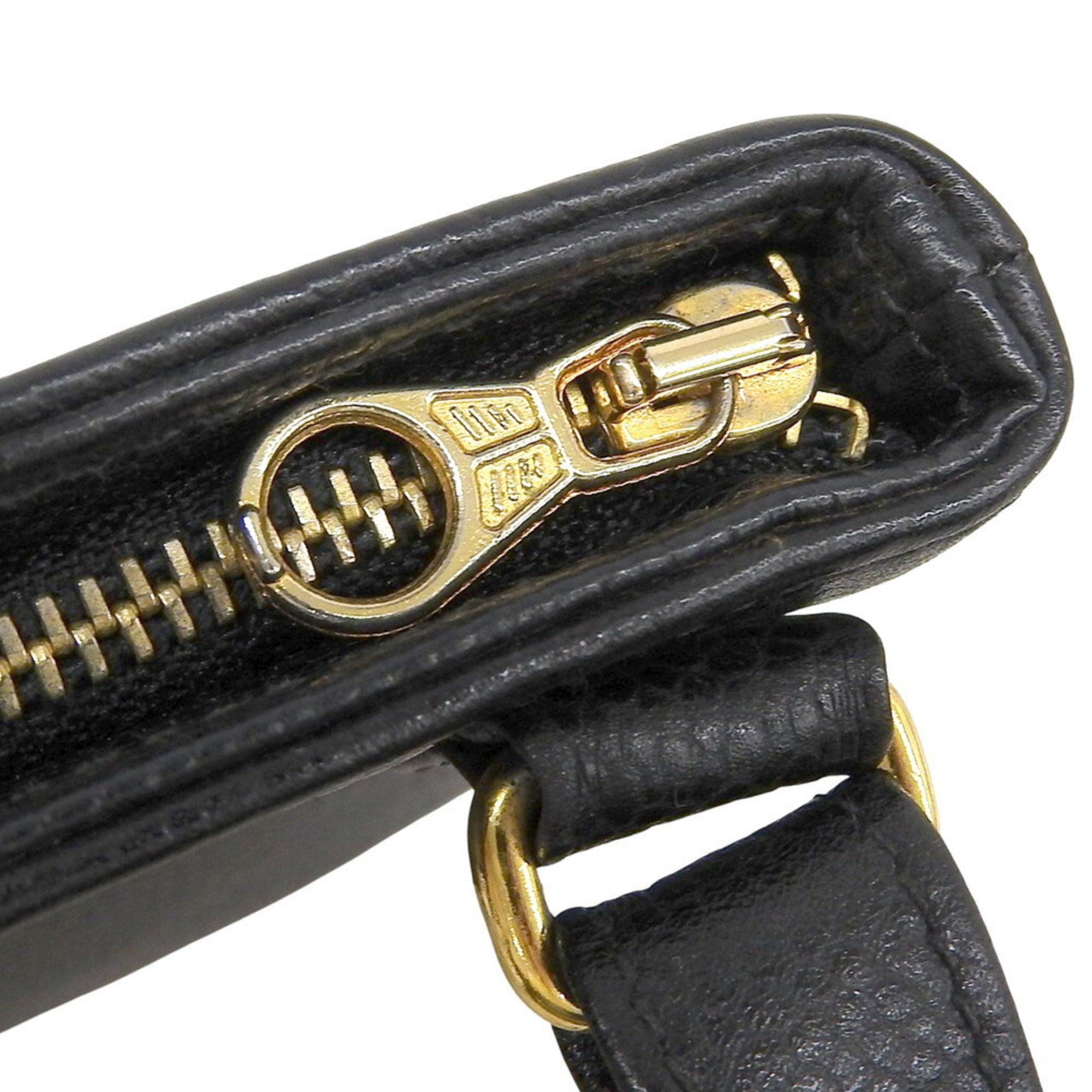 Chanel Black Grained Calfskin Fanny Pack