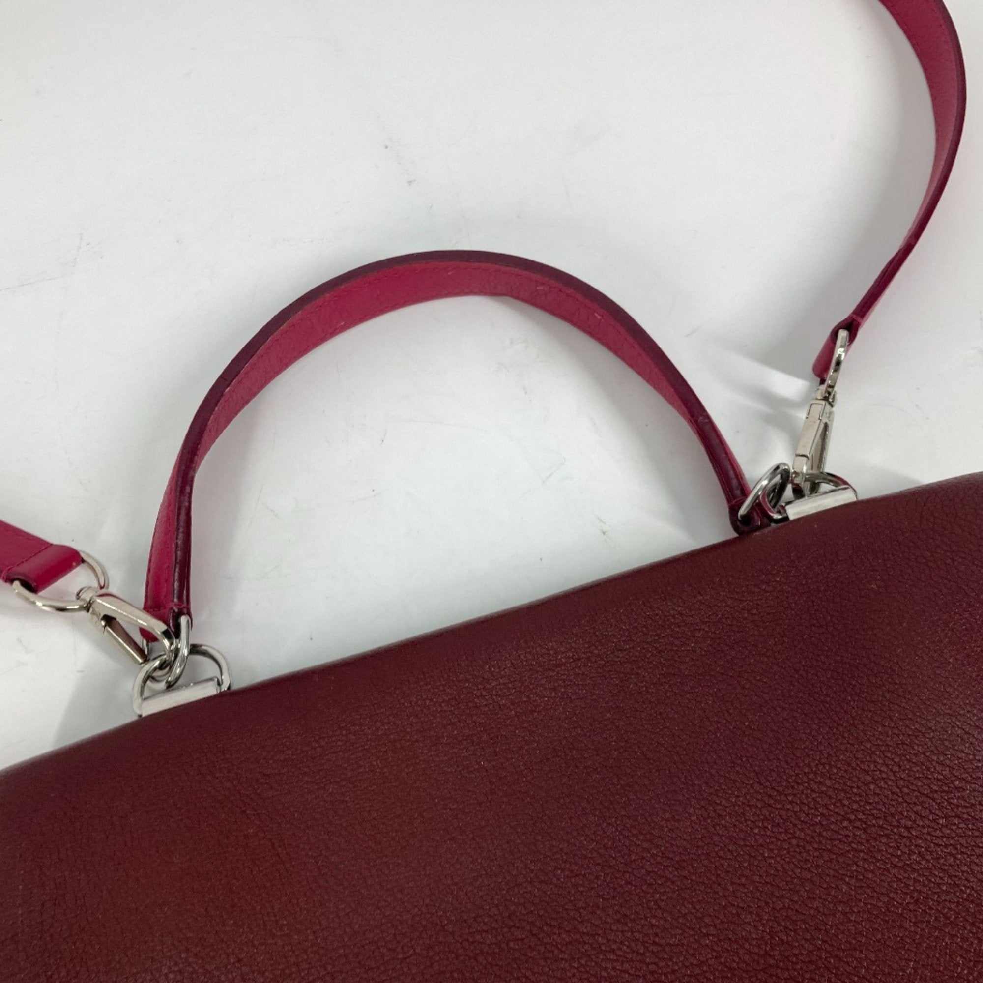 Louis Vuitton Purple Leather Handbag