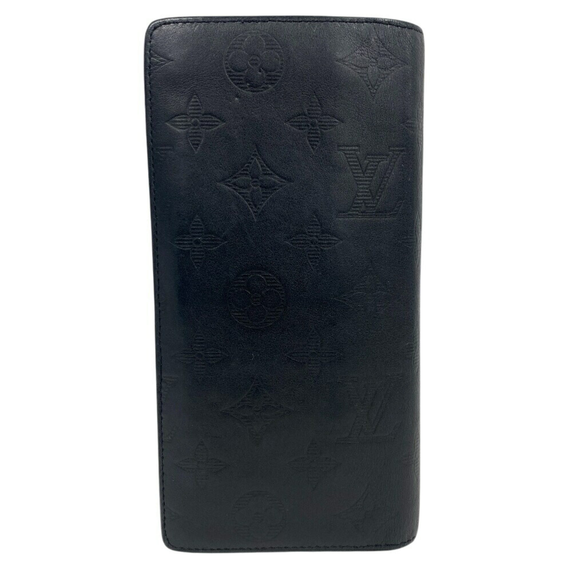 Louis Vuitton Black Monogram Shadow Long Wallet