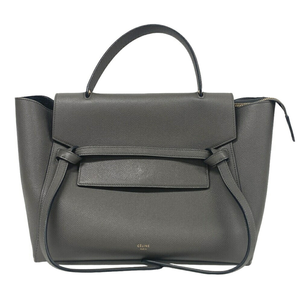 Celine Gray Leather Handbag