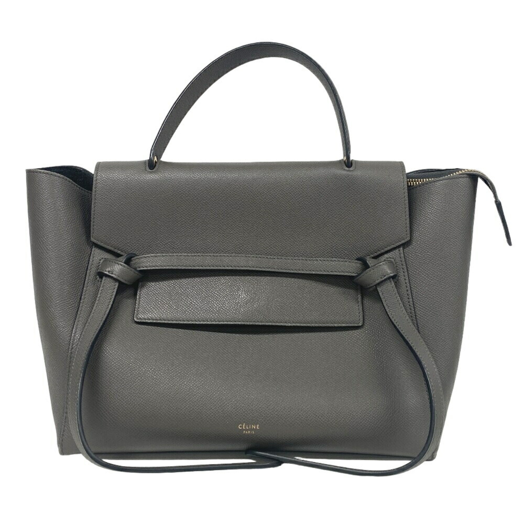 Celine Gray Leather Handbag