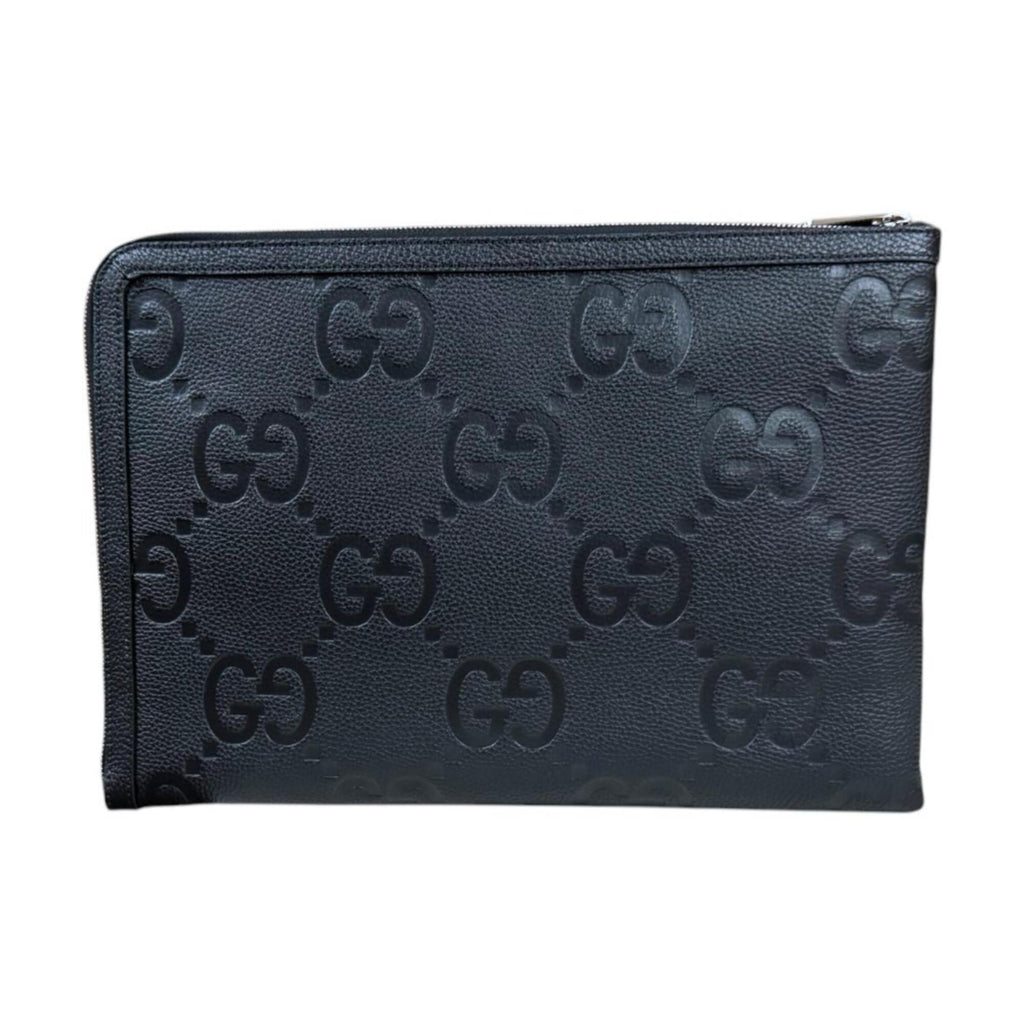 Gucci Black Leather Clutch Bag (Pre-Owned)