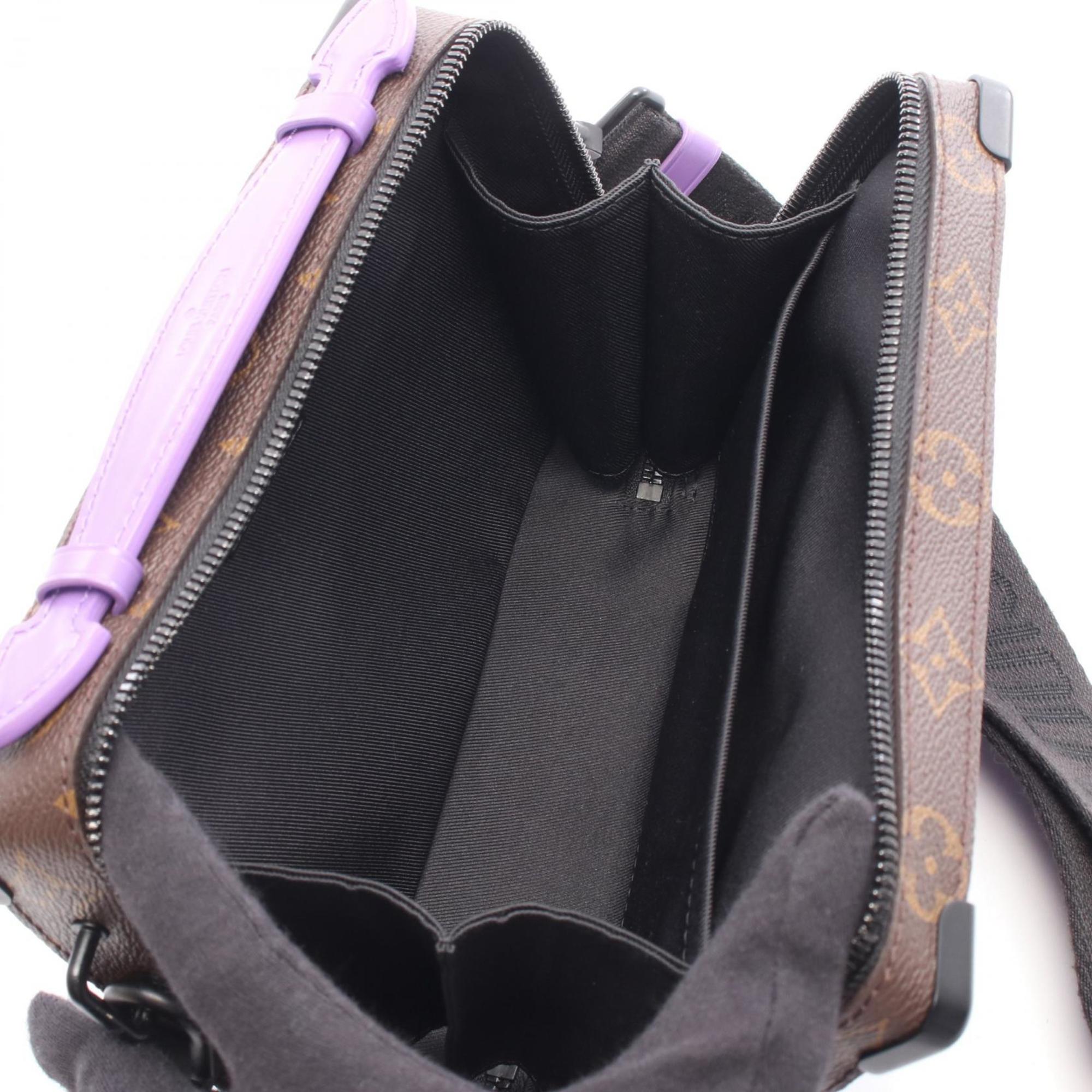 Louis Vuitton Brown Monogram Macassar Purple Coated Canvas Monogram Pvc Leather Handbag