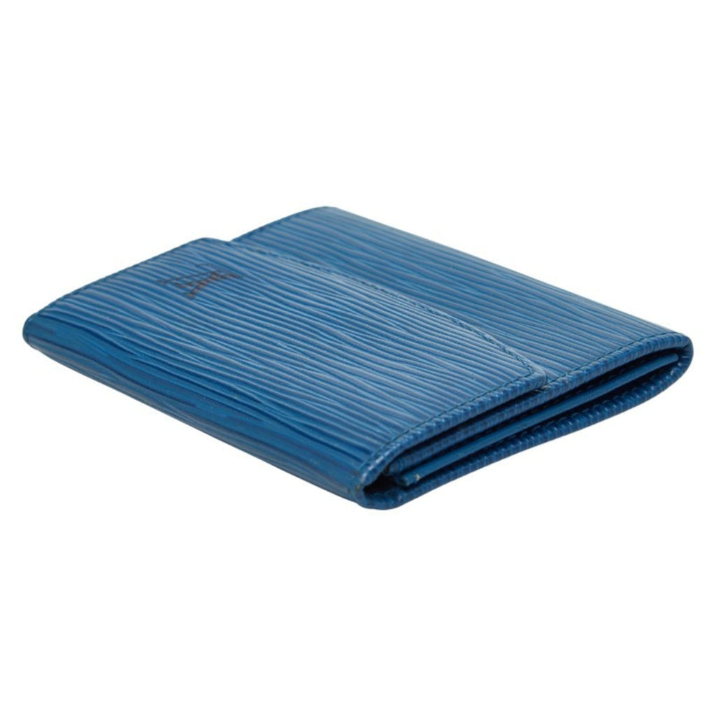 Louis Vuitton Epi Toledo Blue Leather Coin Purse/Coin Case