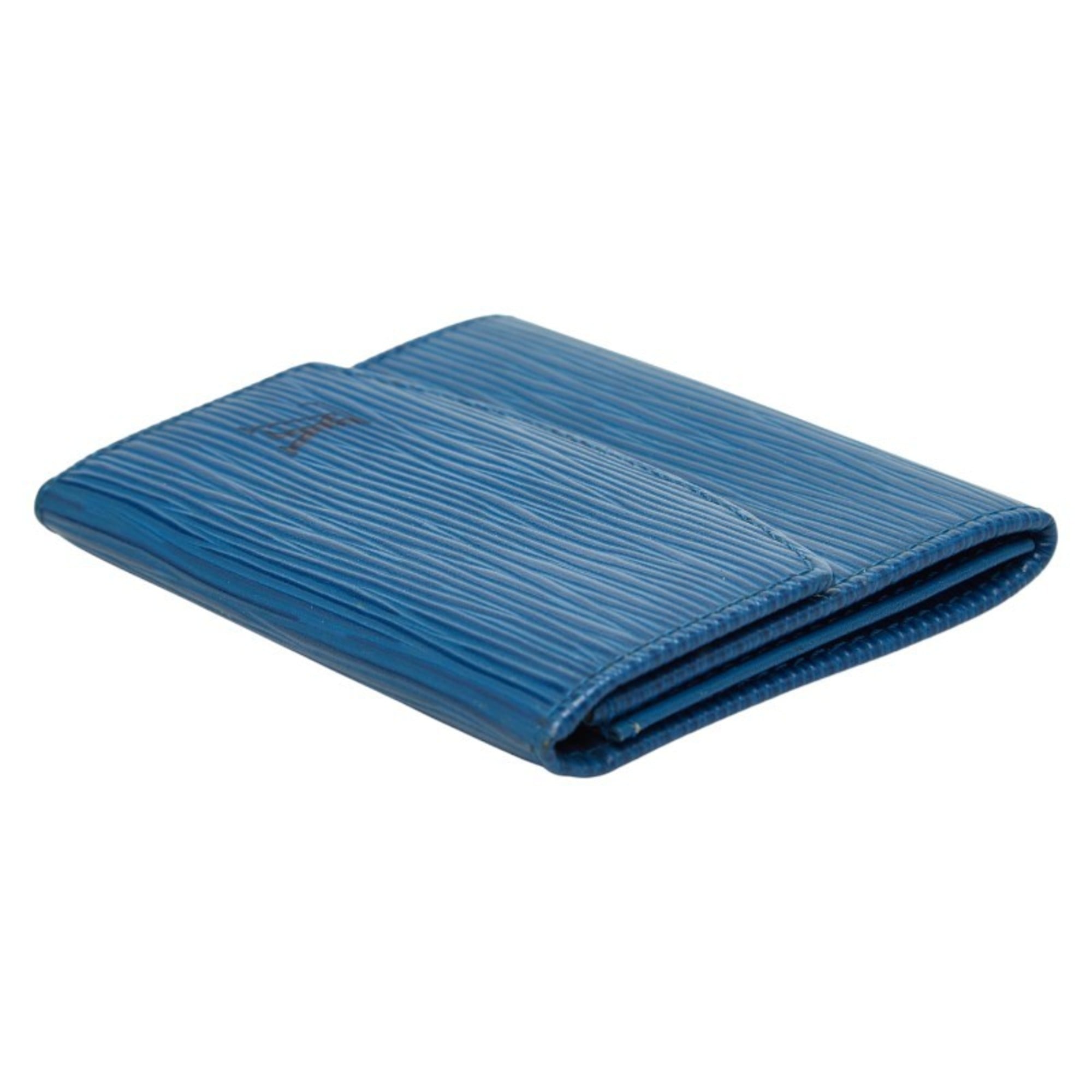 Louis Vuitton Epi Toledo Blue Leather Coin Purse/Coin Case