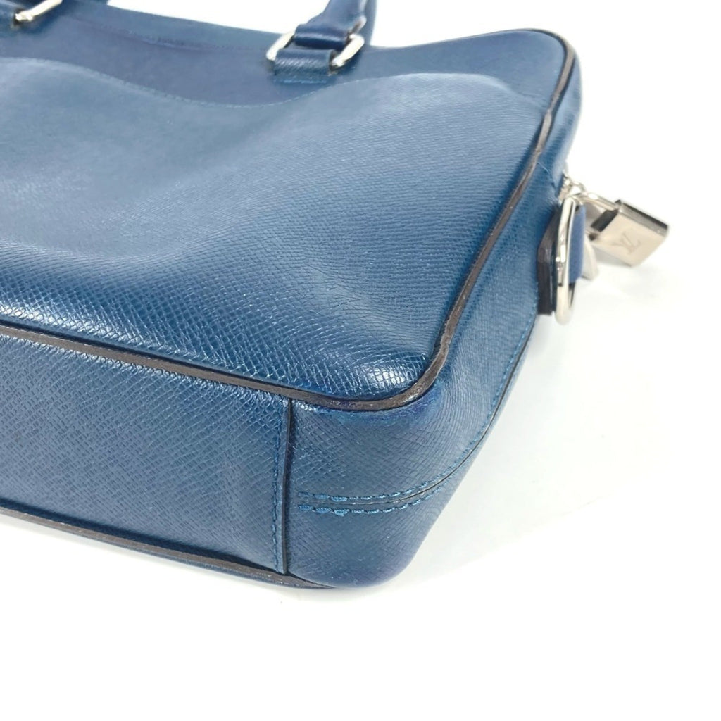 Louis Vuitton Navy Ocean Taiga Leather Briefcase Handbag