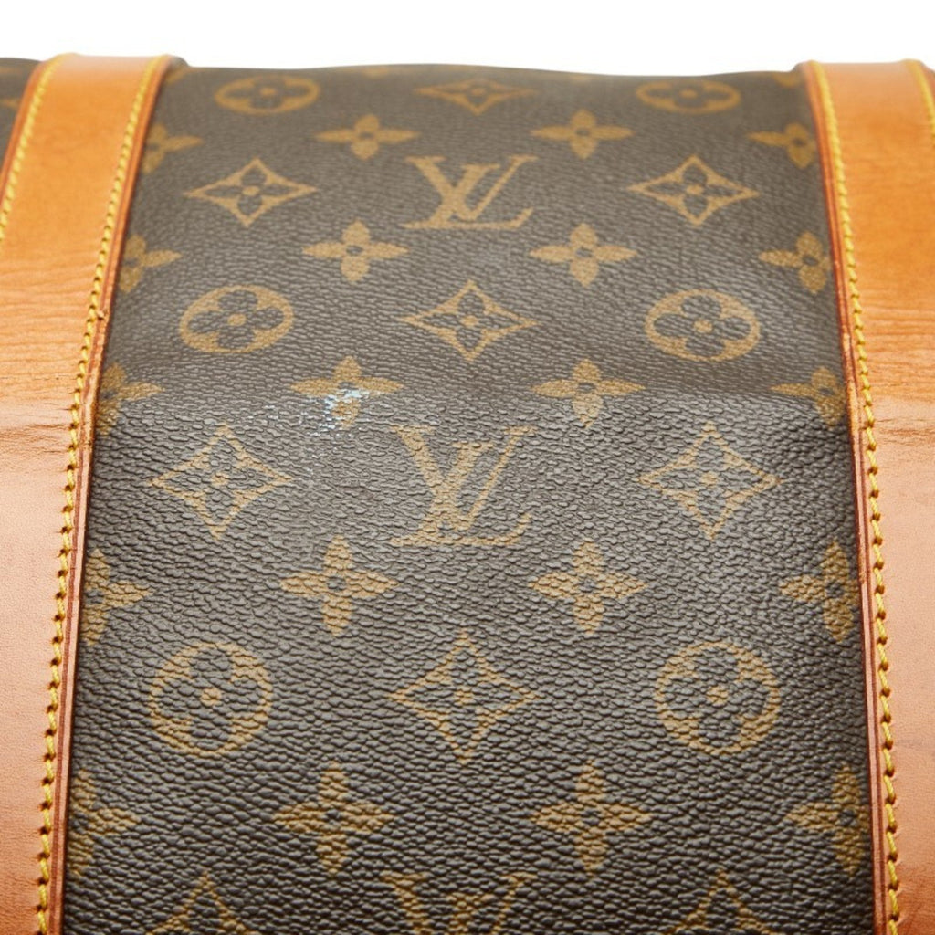 Louis Vuitton Brown Pvc Leather Boston Bag