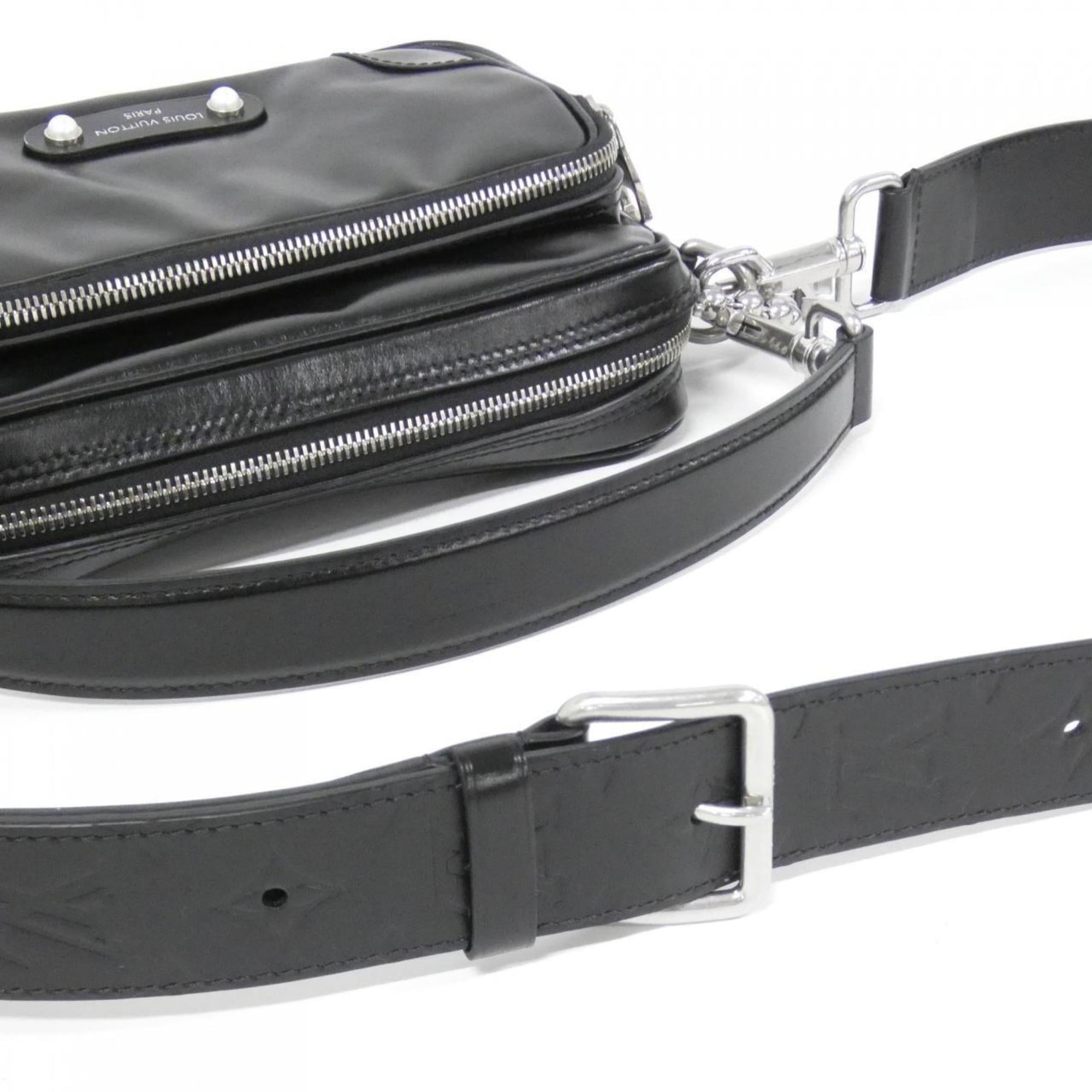 Louis Vuitton Black Leather Shoulder Bag