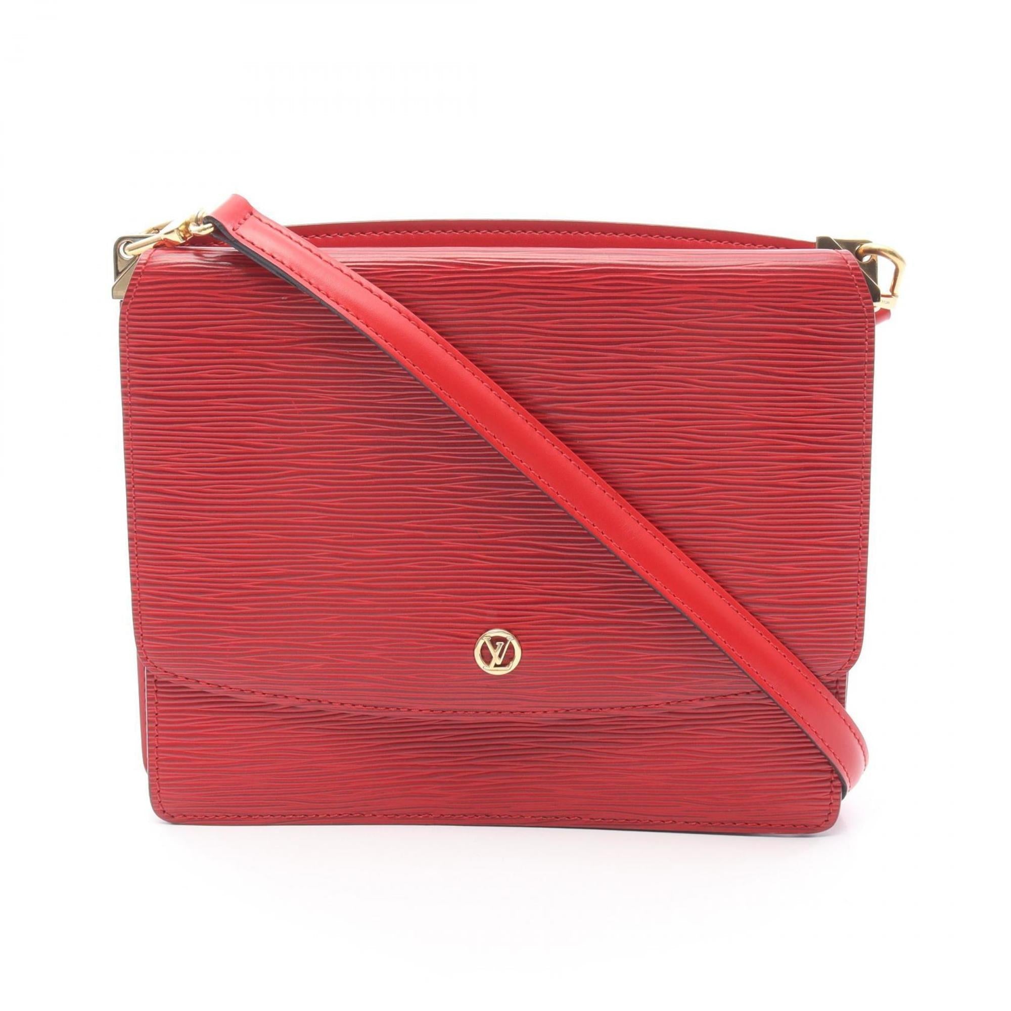 Louis Vuitton Castilian Red Red Color Leather Shoulder Bag