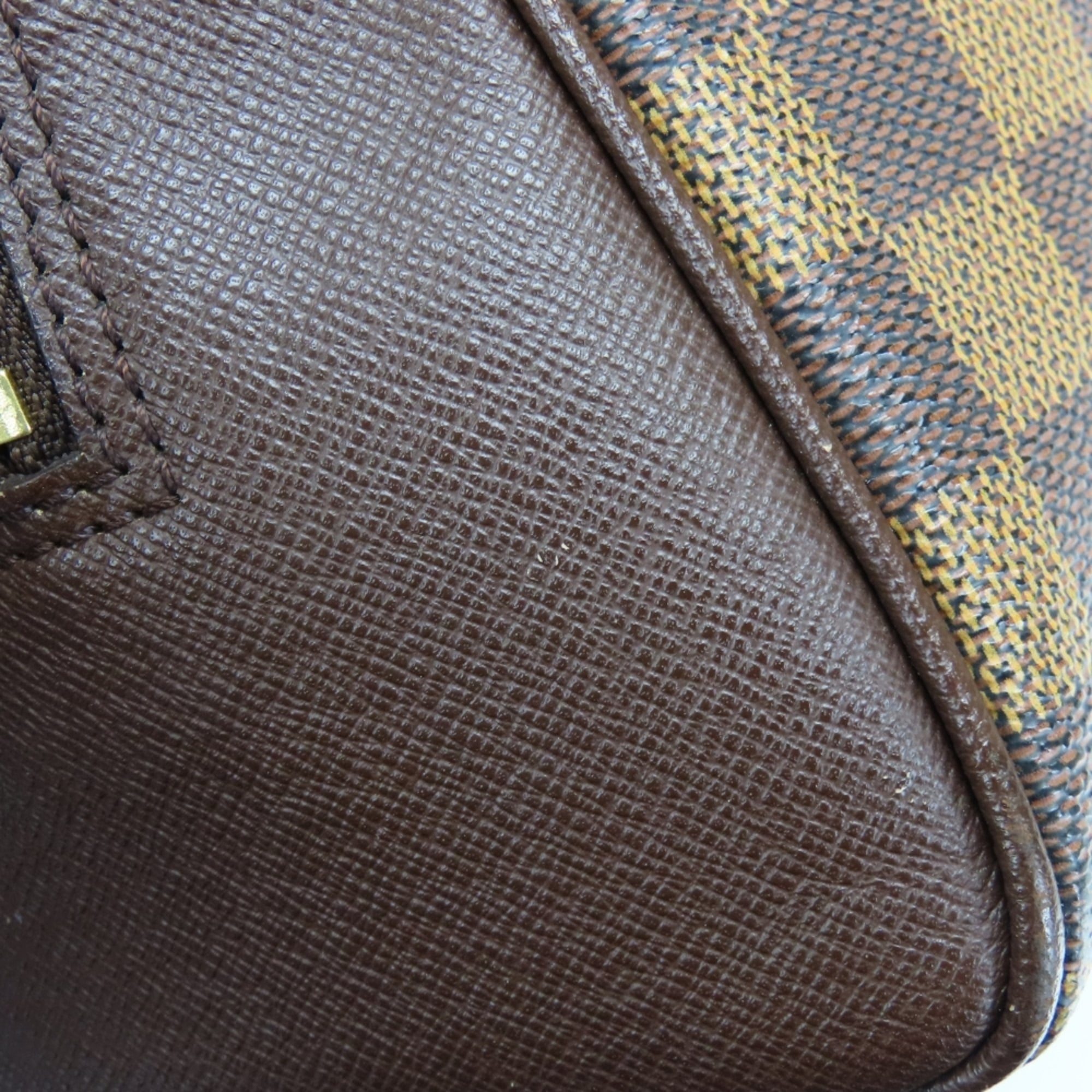 Louis Vuitton Brown Damier Canvas Ebene Damier Canvas Leather Handbag