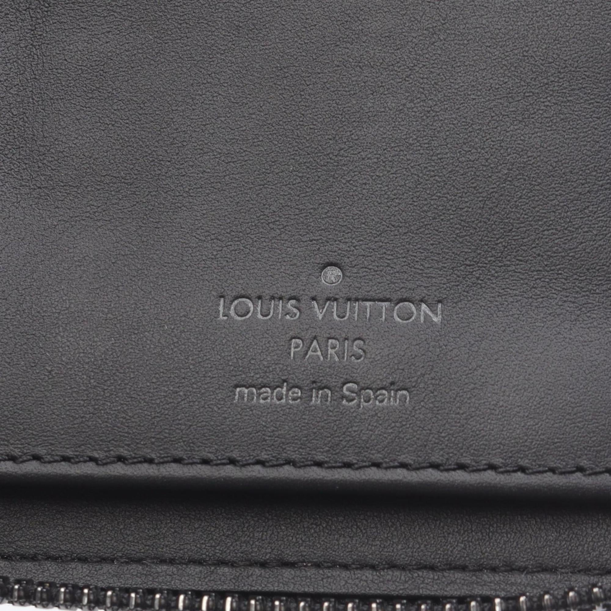Louis Vuitton Black Noir Leather Long Wallet