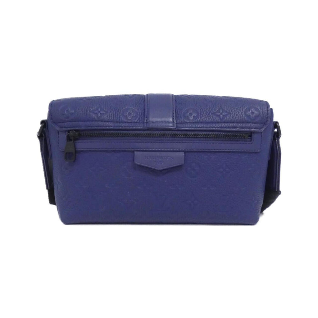 Louis Vuitton Taurillon Blue Nuit Leather Shoulder Bag