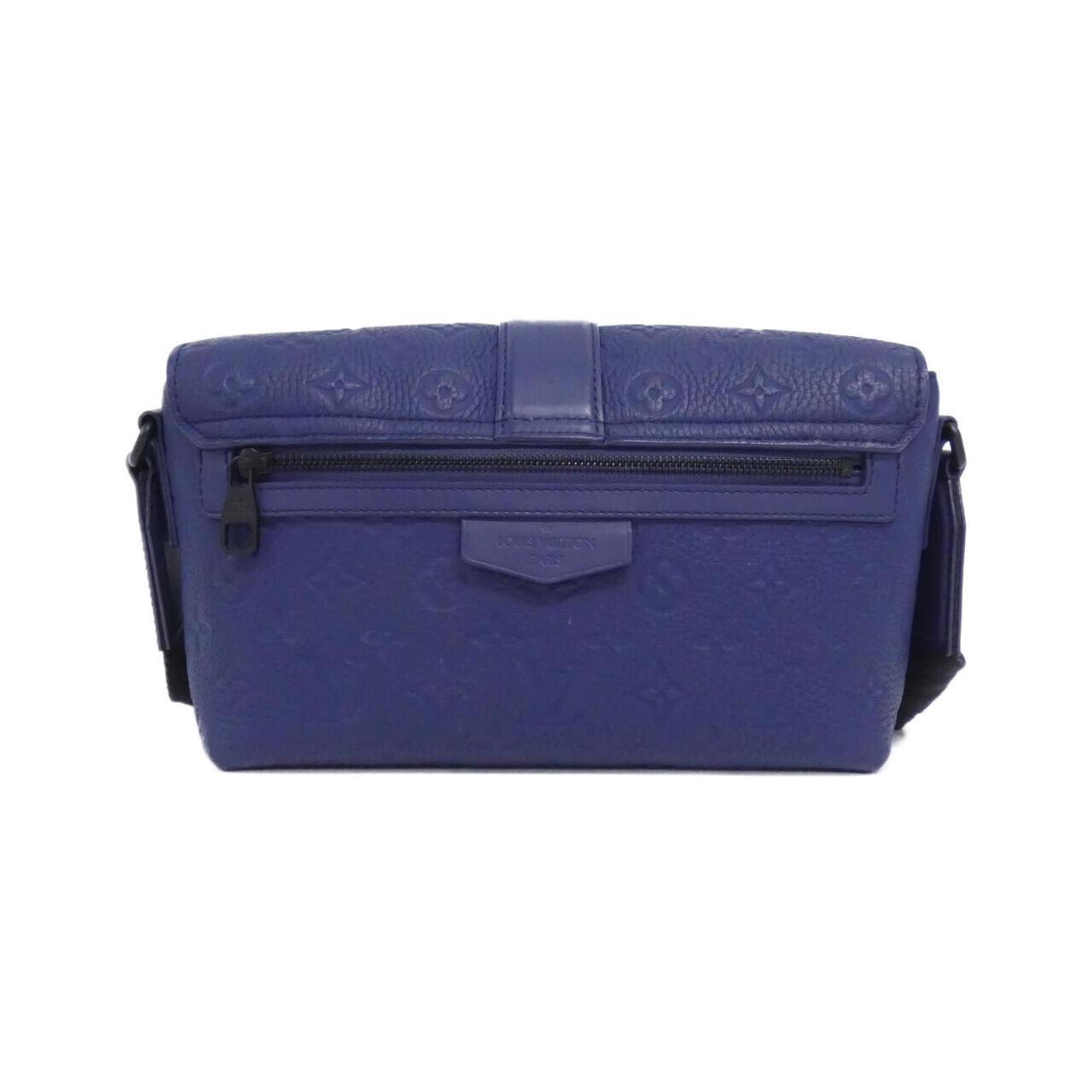 Louis Vuitton Taurillon Blue Nuit Leather Shoulder Bag