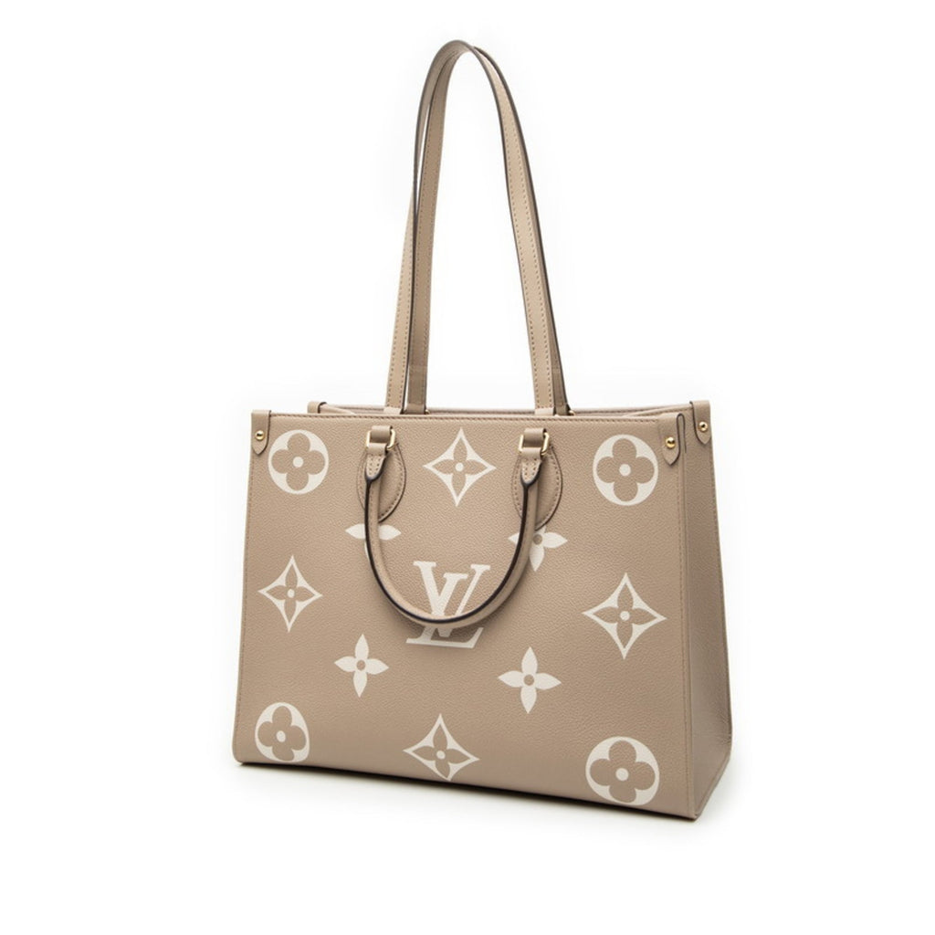 Louis Vuitton Cream Gray Beige Tourterelle Leather Handbag Shoulder Bag