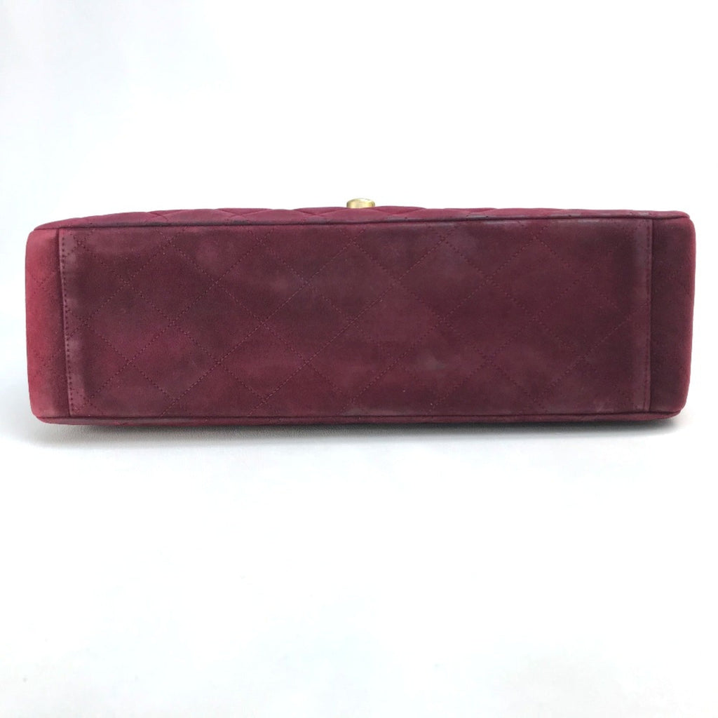 Chanel Red Leather Shoulder Bag