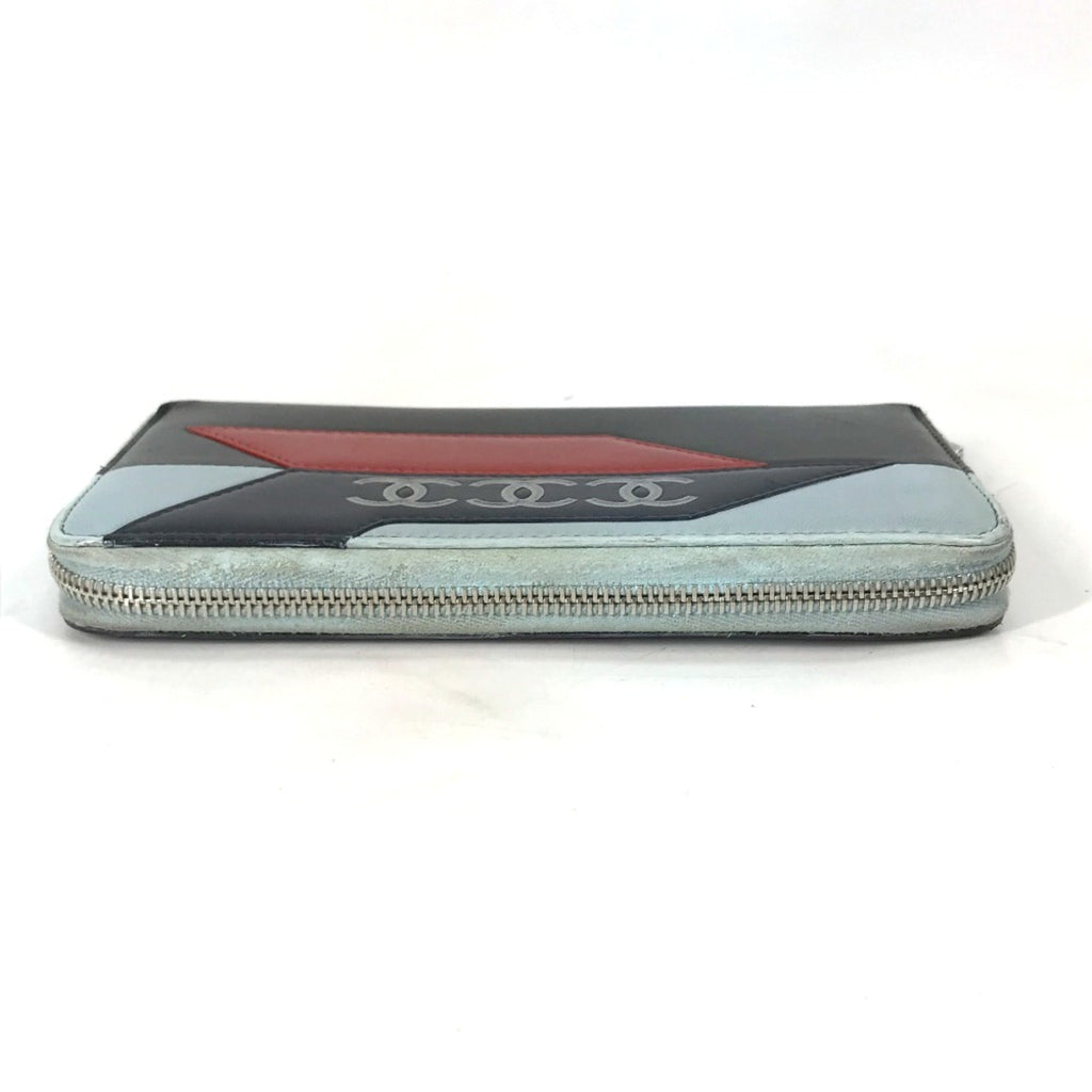 Chanel Black Leather Long Wallet (Bi-Fold)