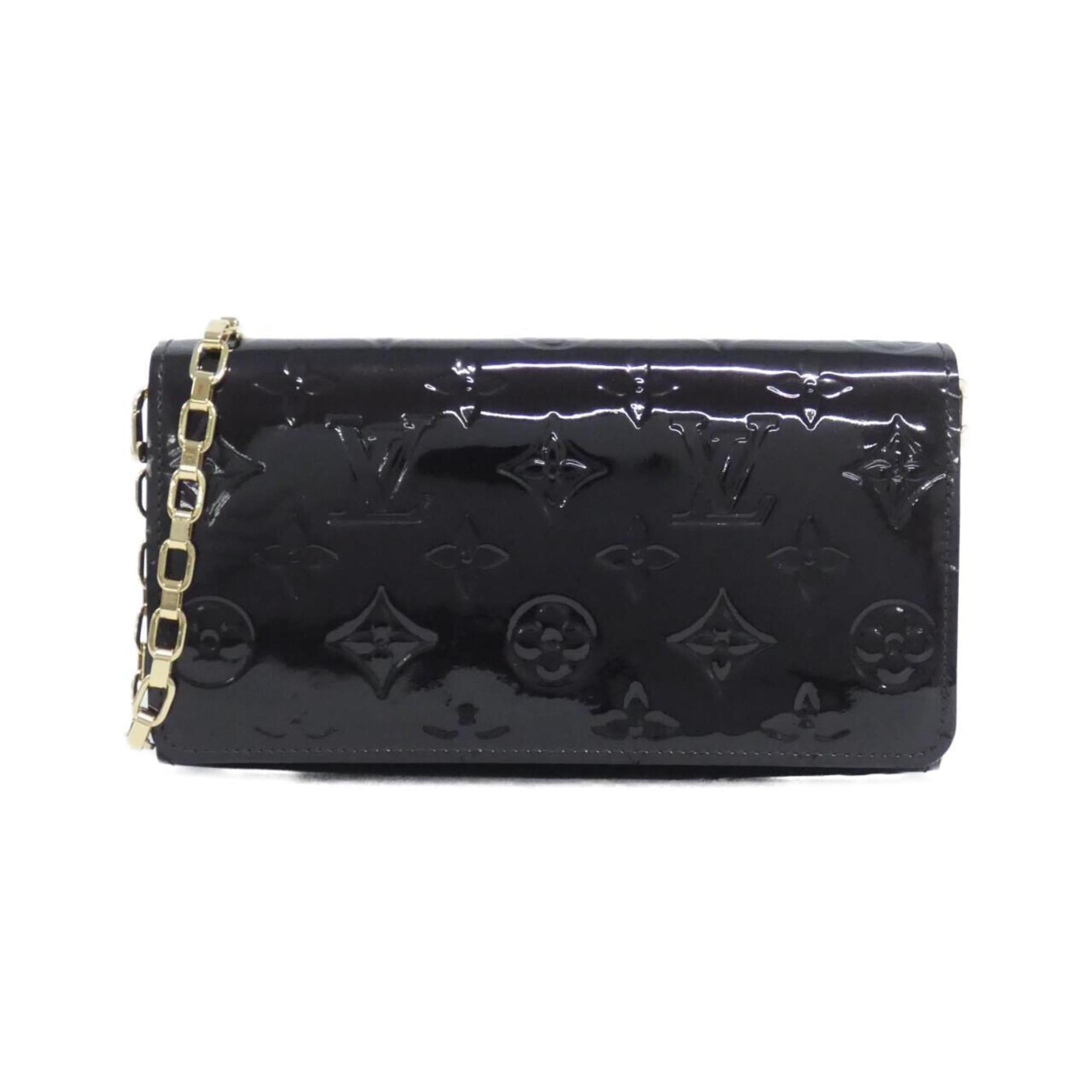 Louis Vuitton Vernis Amarante Leather Chain/Shoulder Wallet