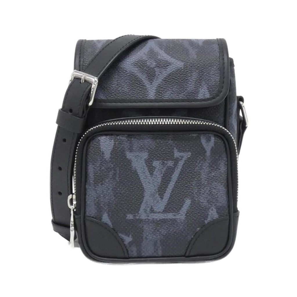 Louis Vuitton Monogram Black Noir Coated Canvas Shoulder Bag