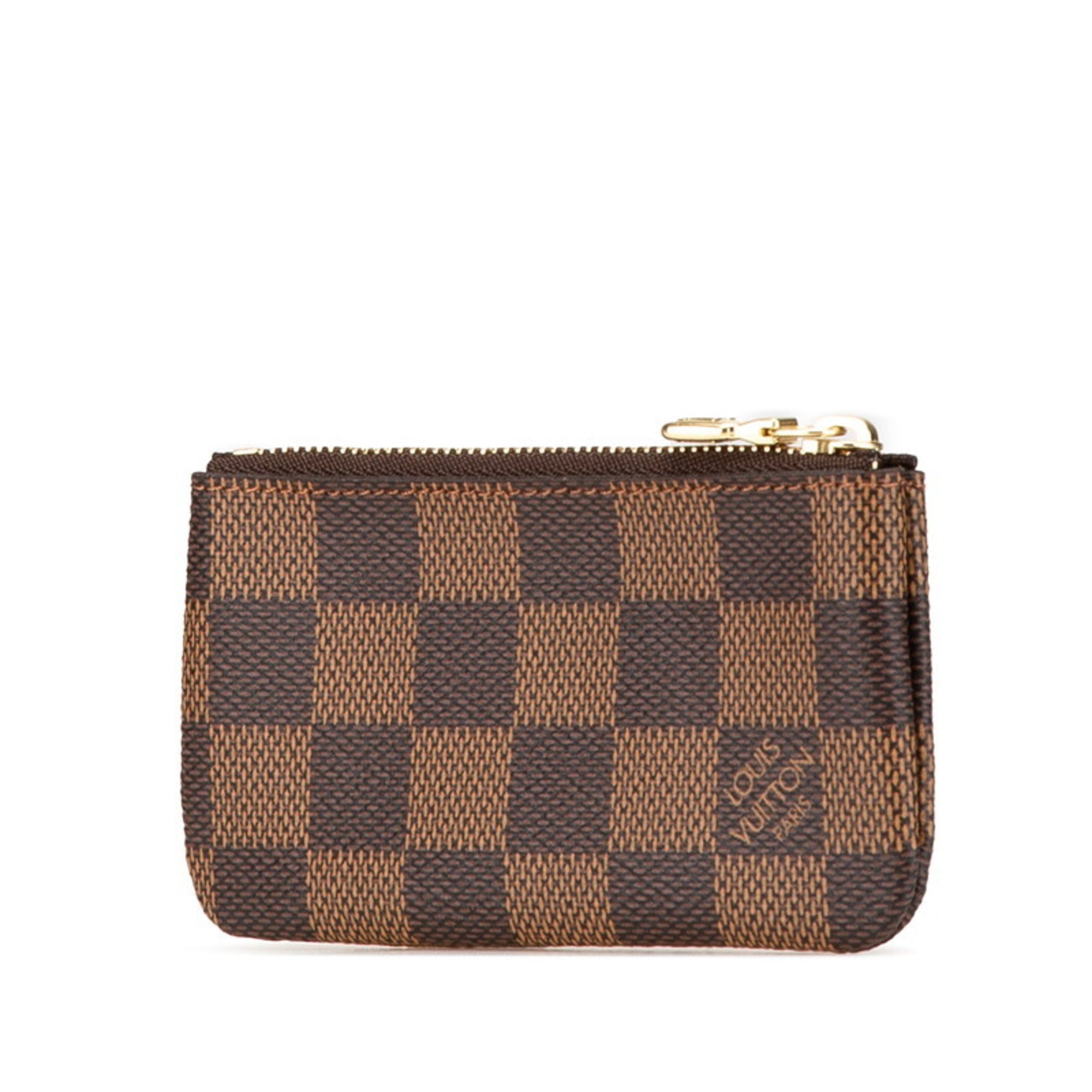 Louis Vuitton Brown Pvc Leather Coin Purse/Coin Case