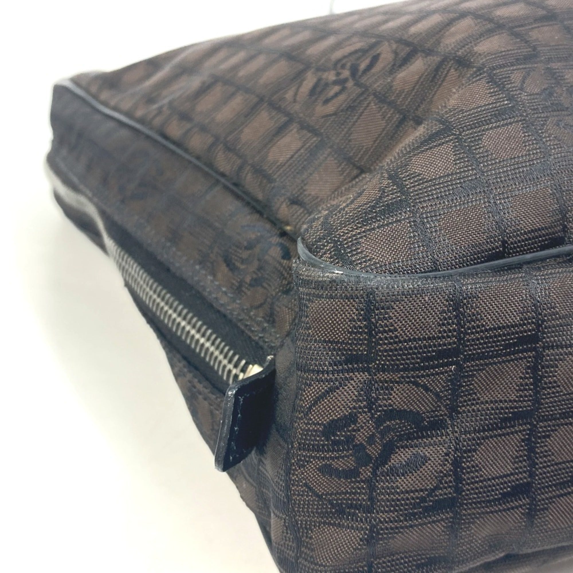 Chanel Brown Cloth Briefcase