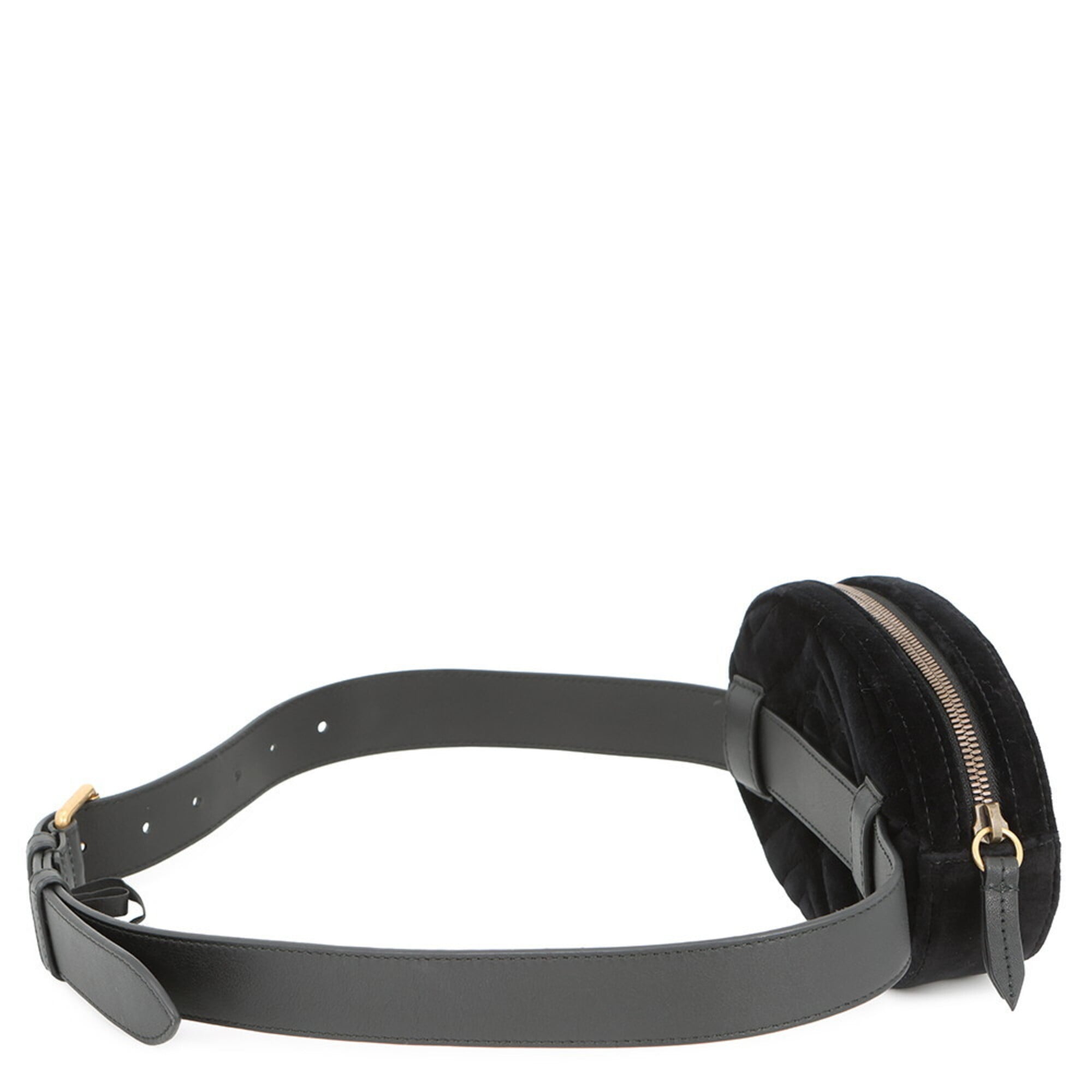 Gucci Black Pink Leather Fanny Pack Handbag Pouch (Pre-Owned)