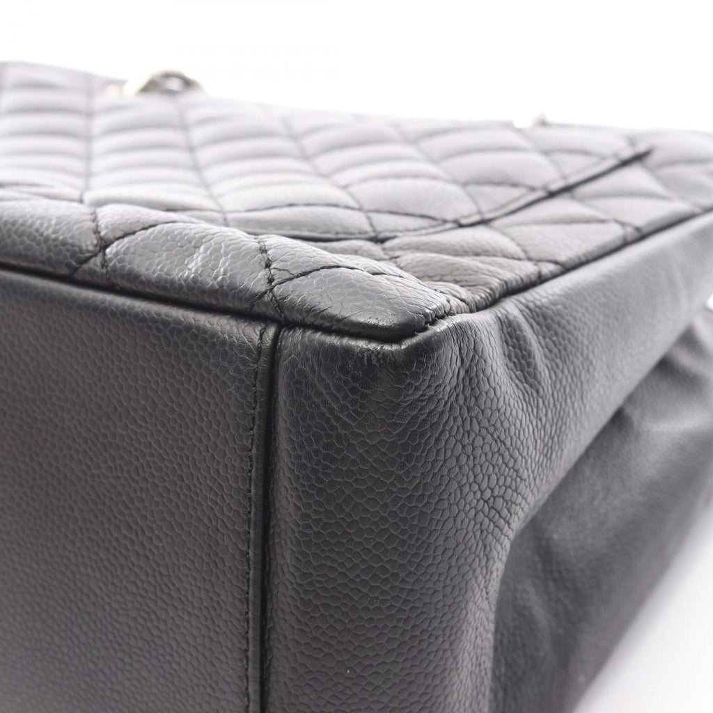 Chanel Black Grained Calfskin Handbag Tote Bag