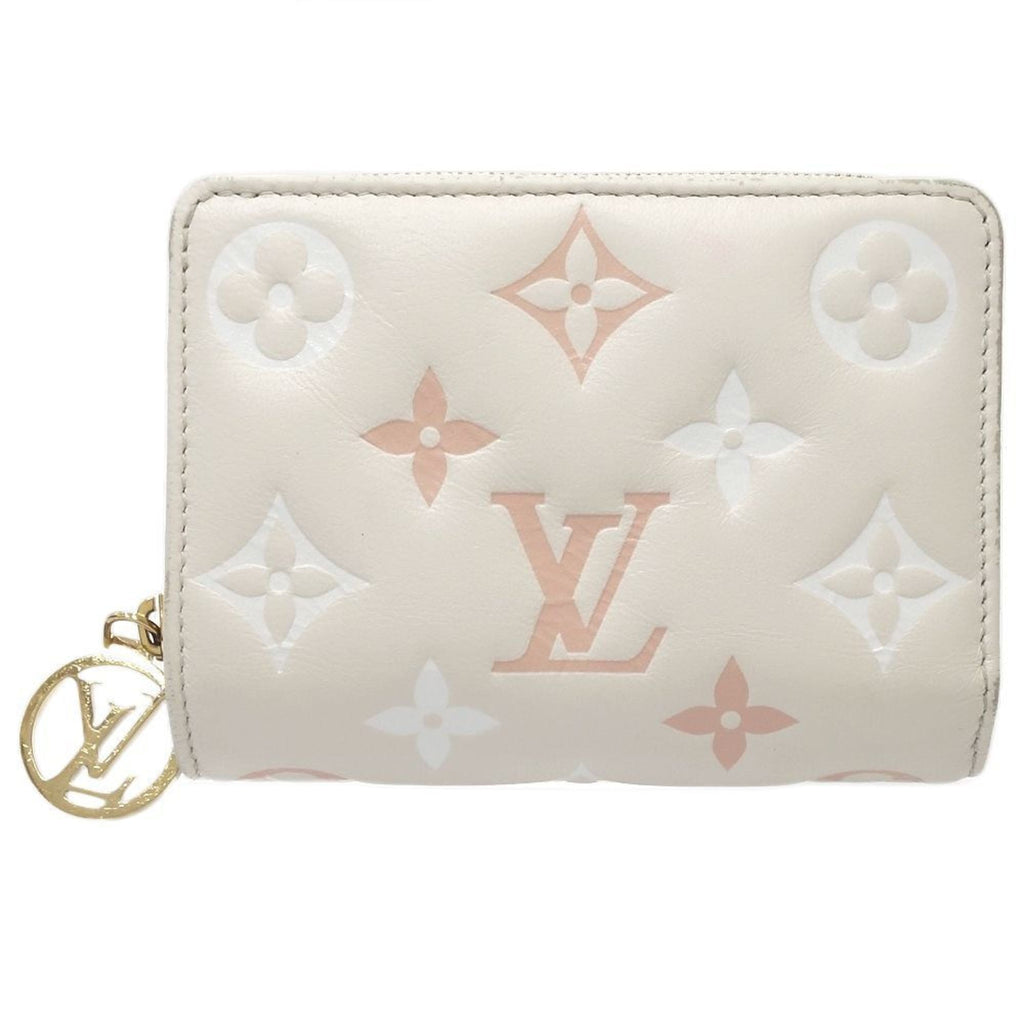 Louis Vuitton Beige Pink Leather Wallet