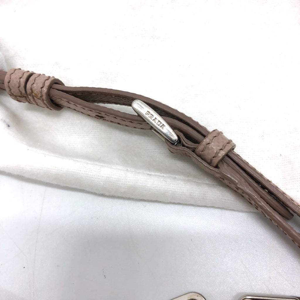 Prada Beige Leather Shoulder Bag