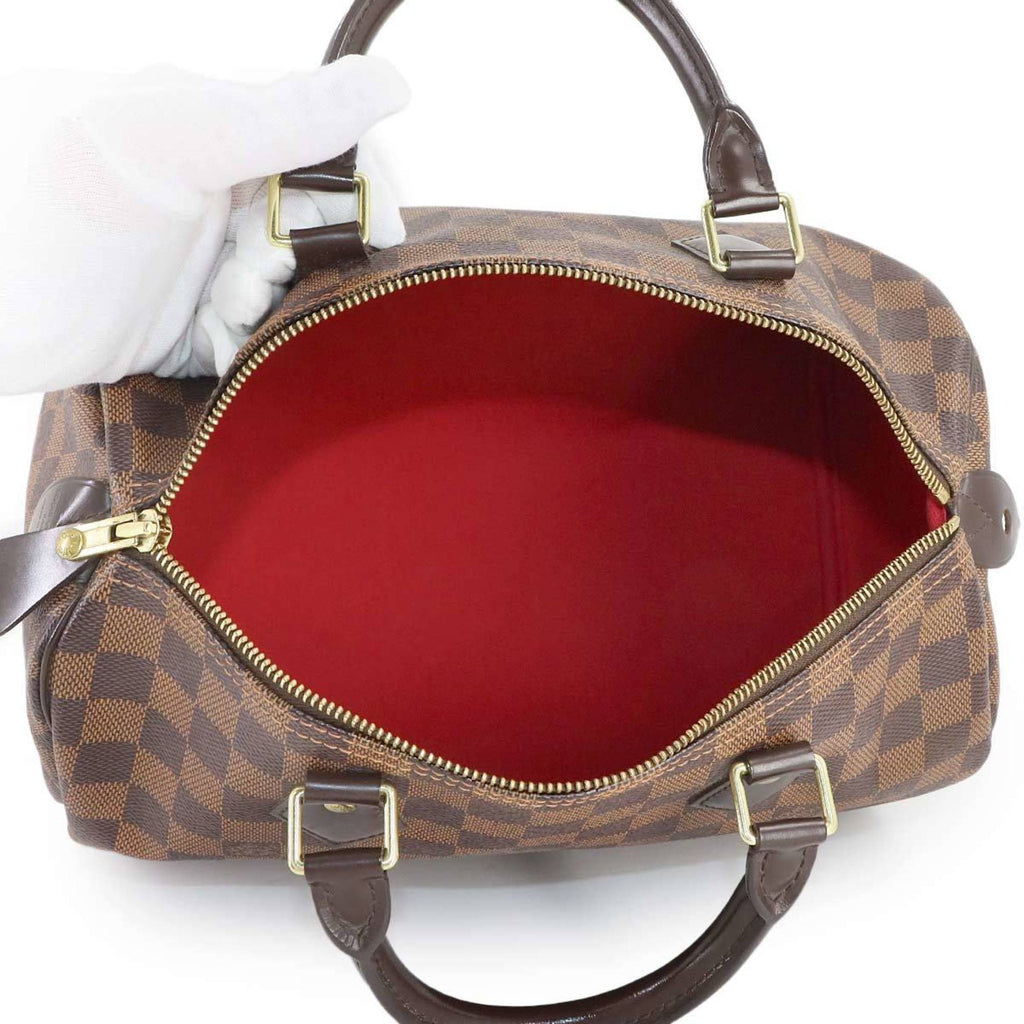 Louis Vuitton Brown Damier Canvas Ebene Damier Canvas Boston Bag Handbag