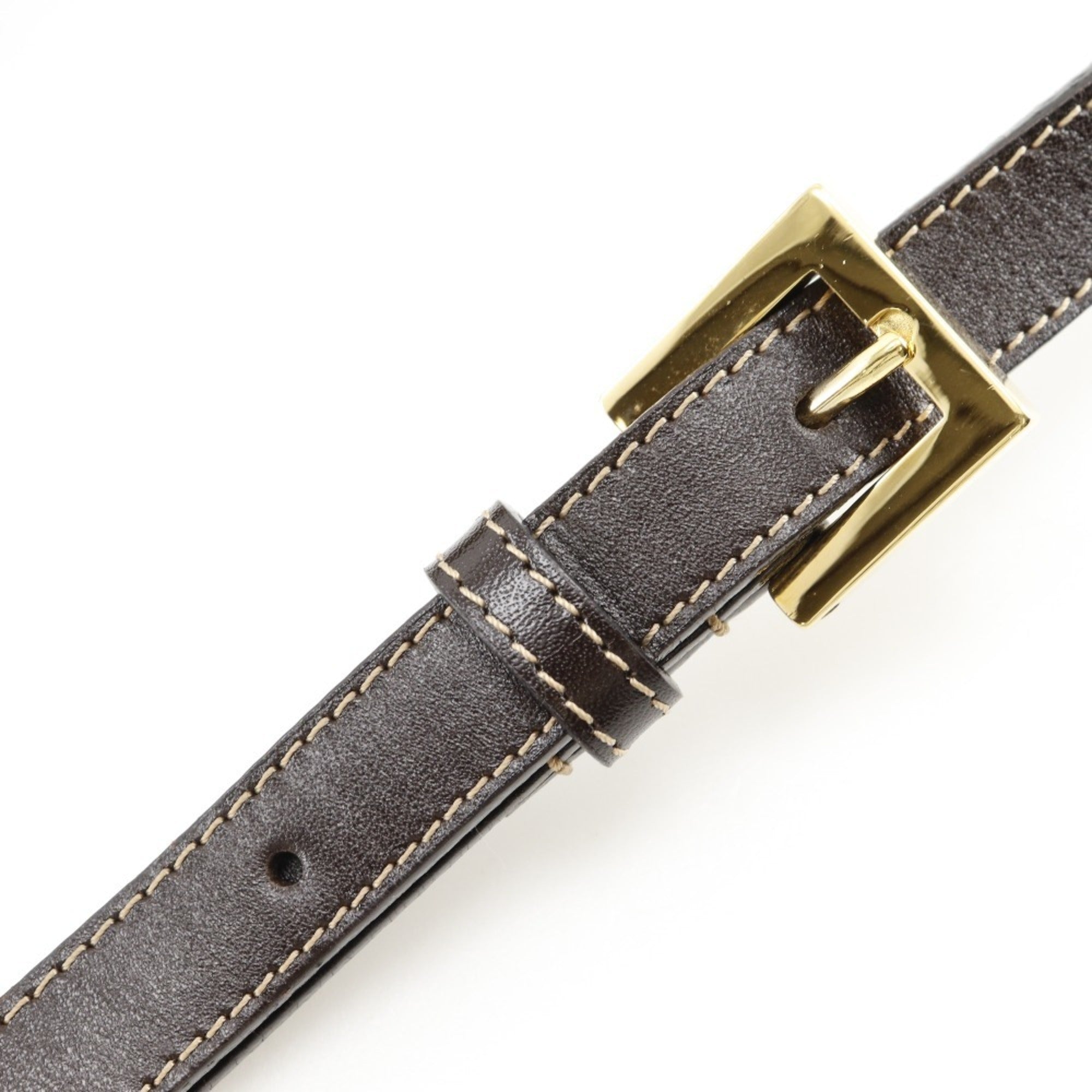Fendi Brown Vinyl Shoulder Bag
