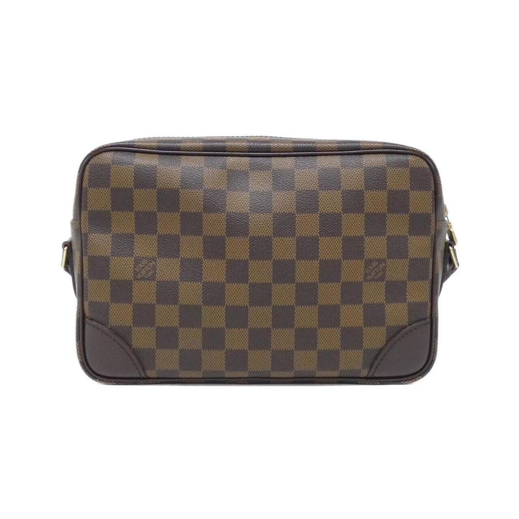 Louis Vuitton Brown Coated Canvas Shoulder Bag