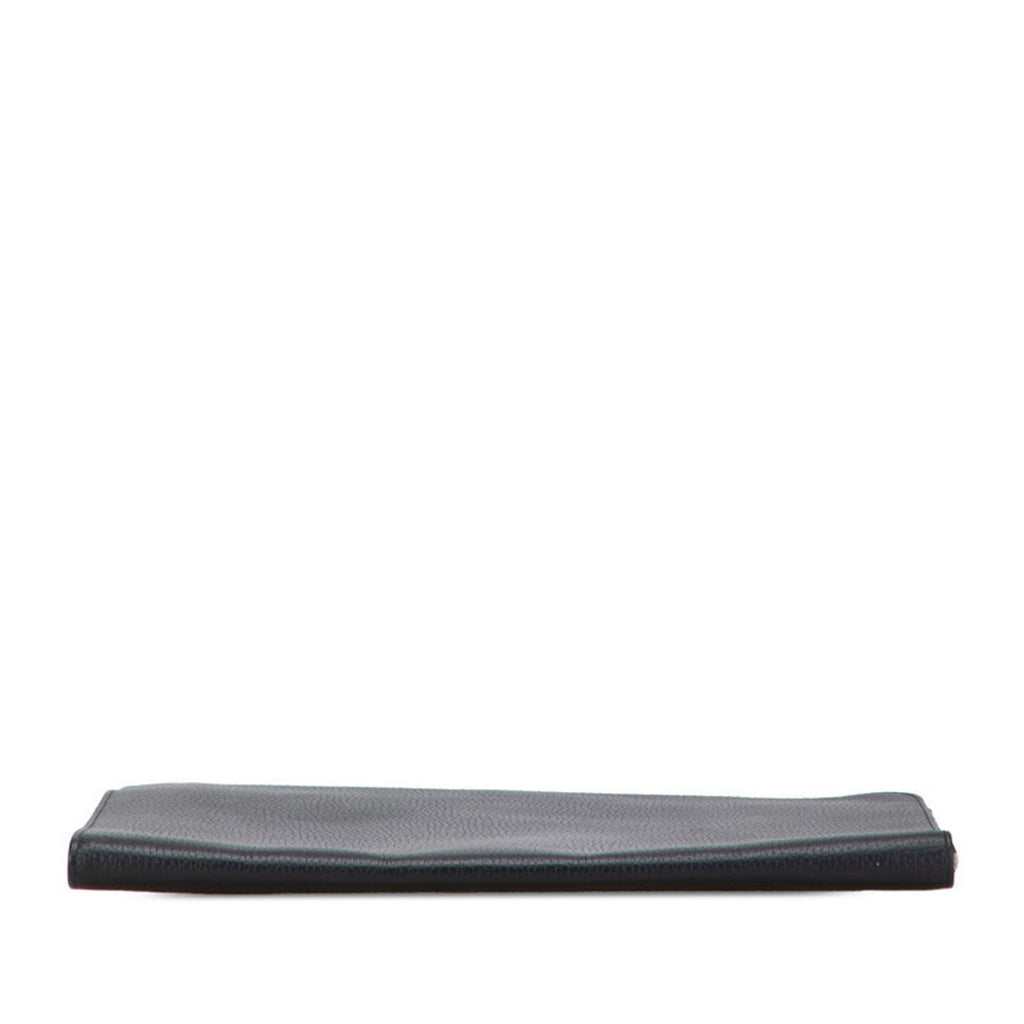 Louis Vuitton Taurillon Black Noir Leather Clutch Bag Pochette