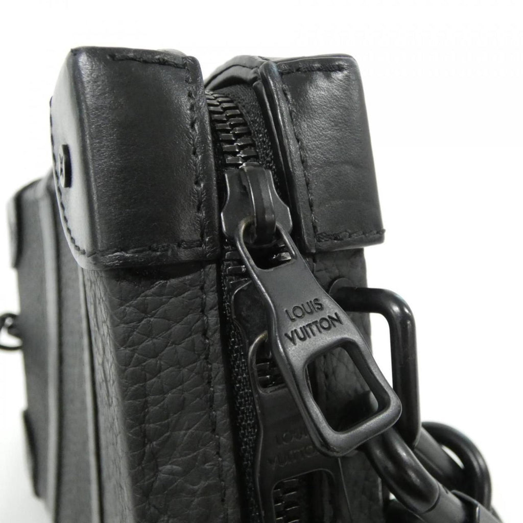 Louis Vuitton Black Leather Shoulder Bag