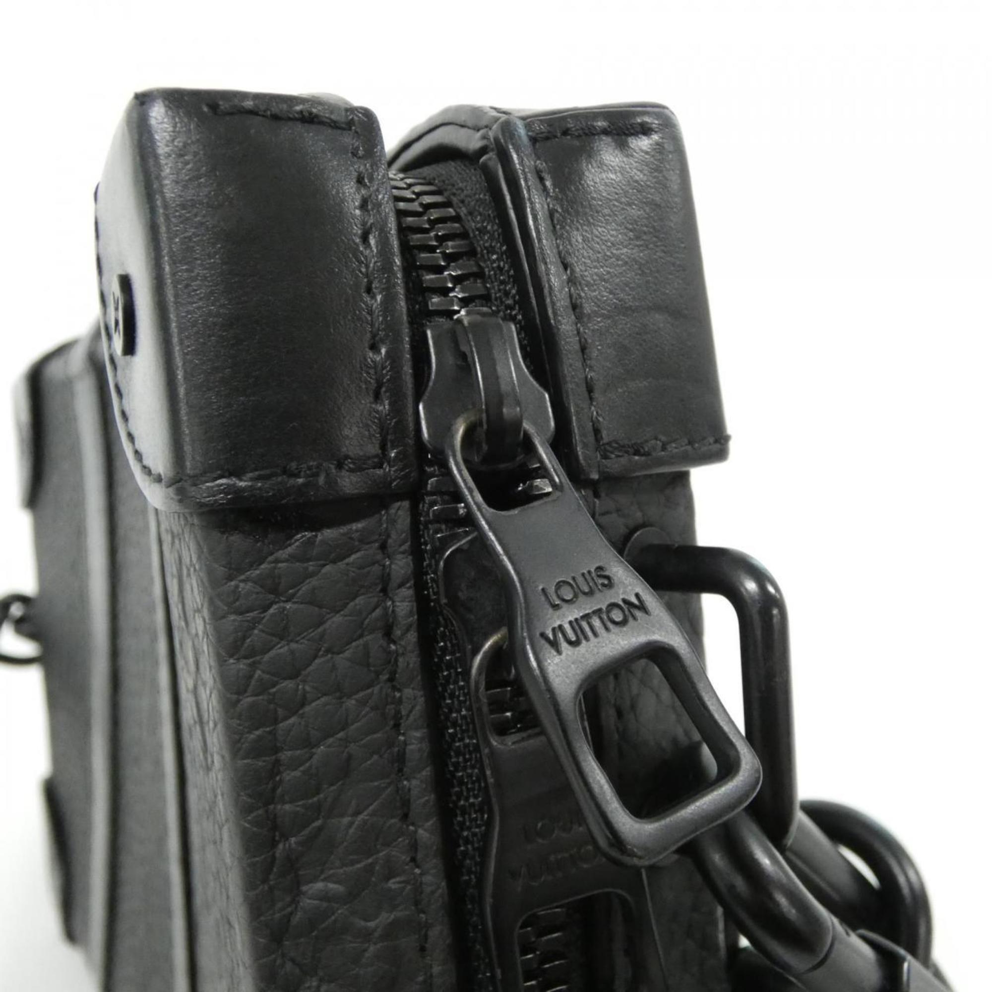 Louis Vuitton Black Leather Shoulder Bag