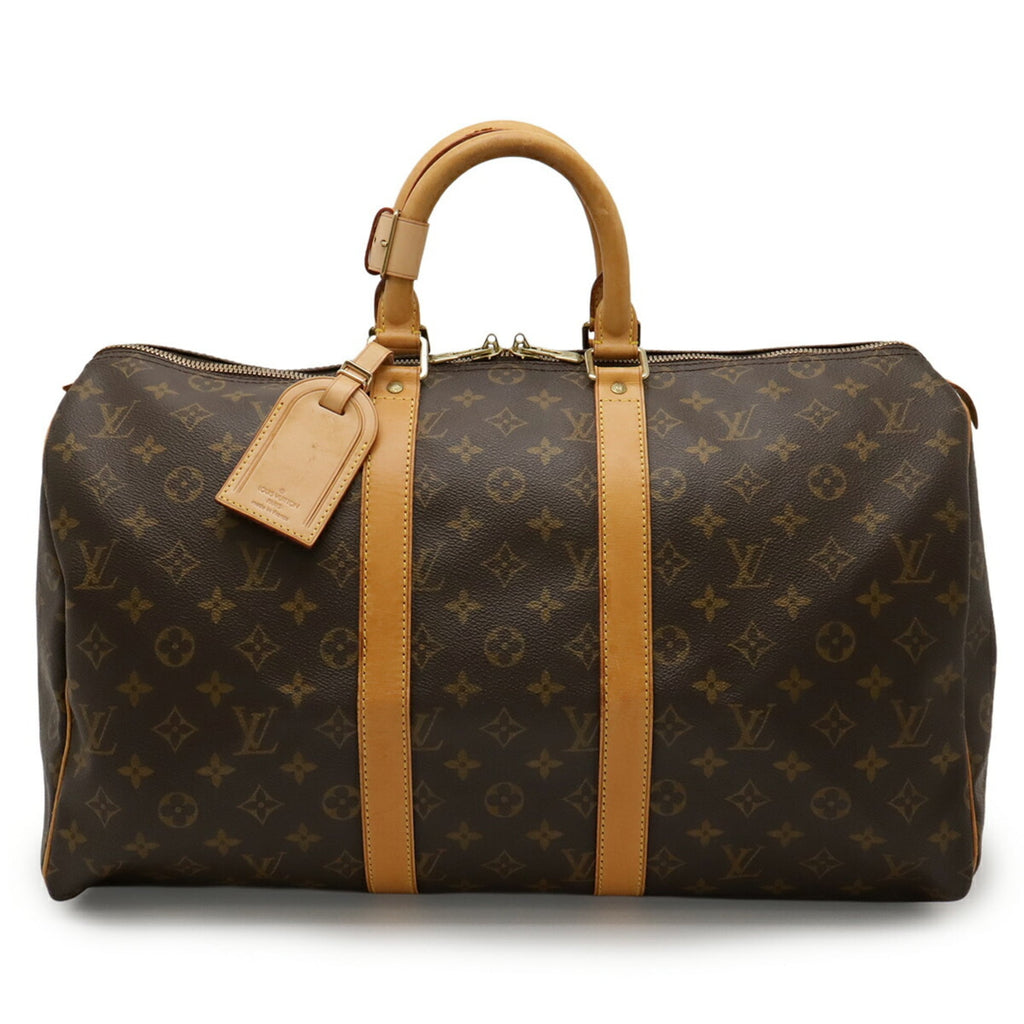 Louis Vuitton Brown Pvc Boston Bag Handbag
