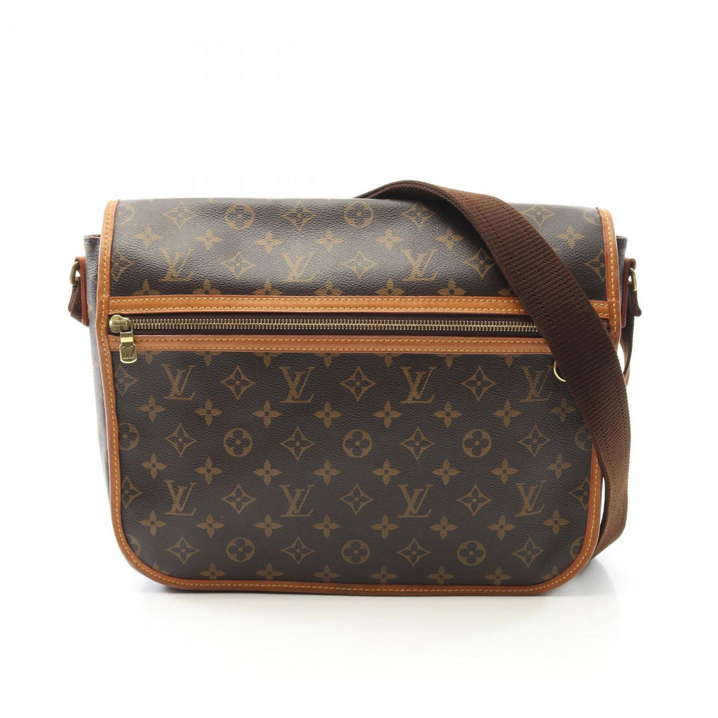 Louis Vuitton Brown Pvc Coated Canvas Leather Shoulder Bag