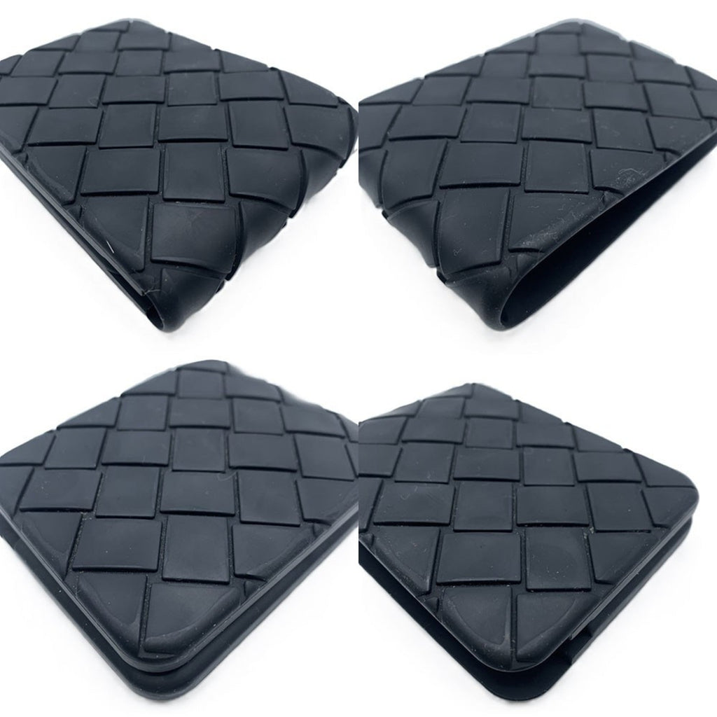 Bottega Veneta Black Rubber Wallet (Bi-Fold)