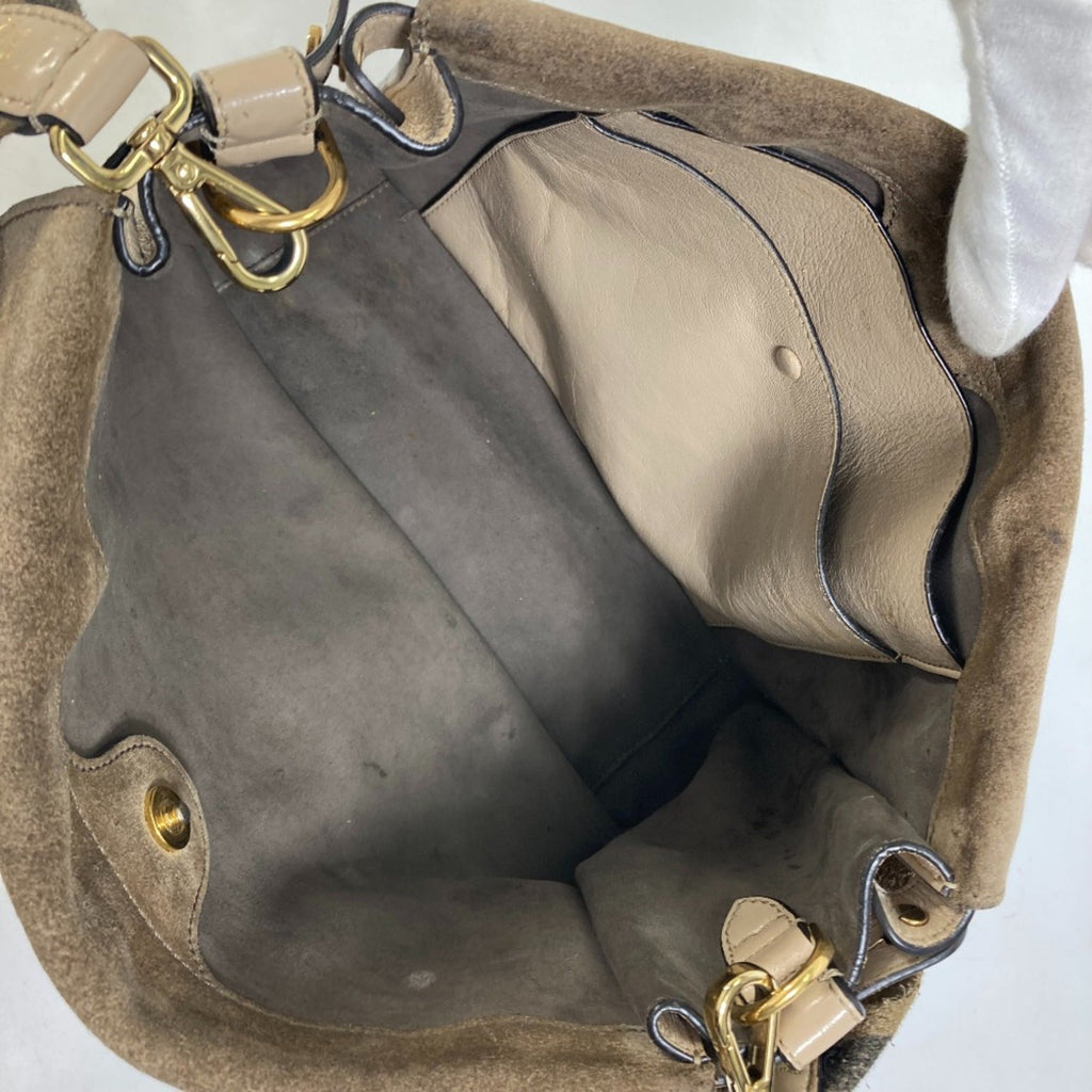 Fendi Beige Leather Shoulder Bag