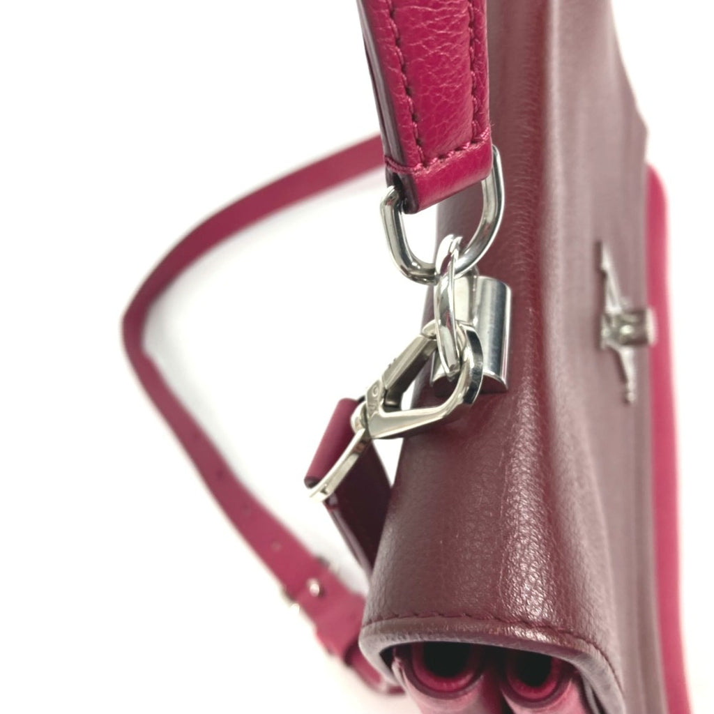Louis Vuitton Purple Leather Handbag