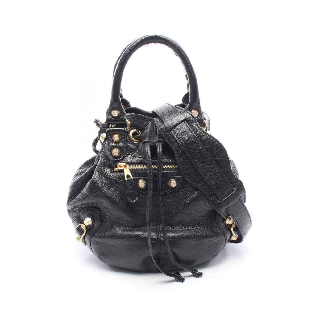 Balenciaga Black Leather Hand