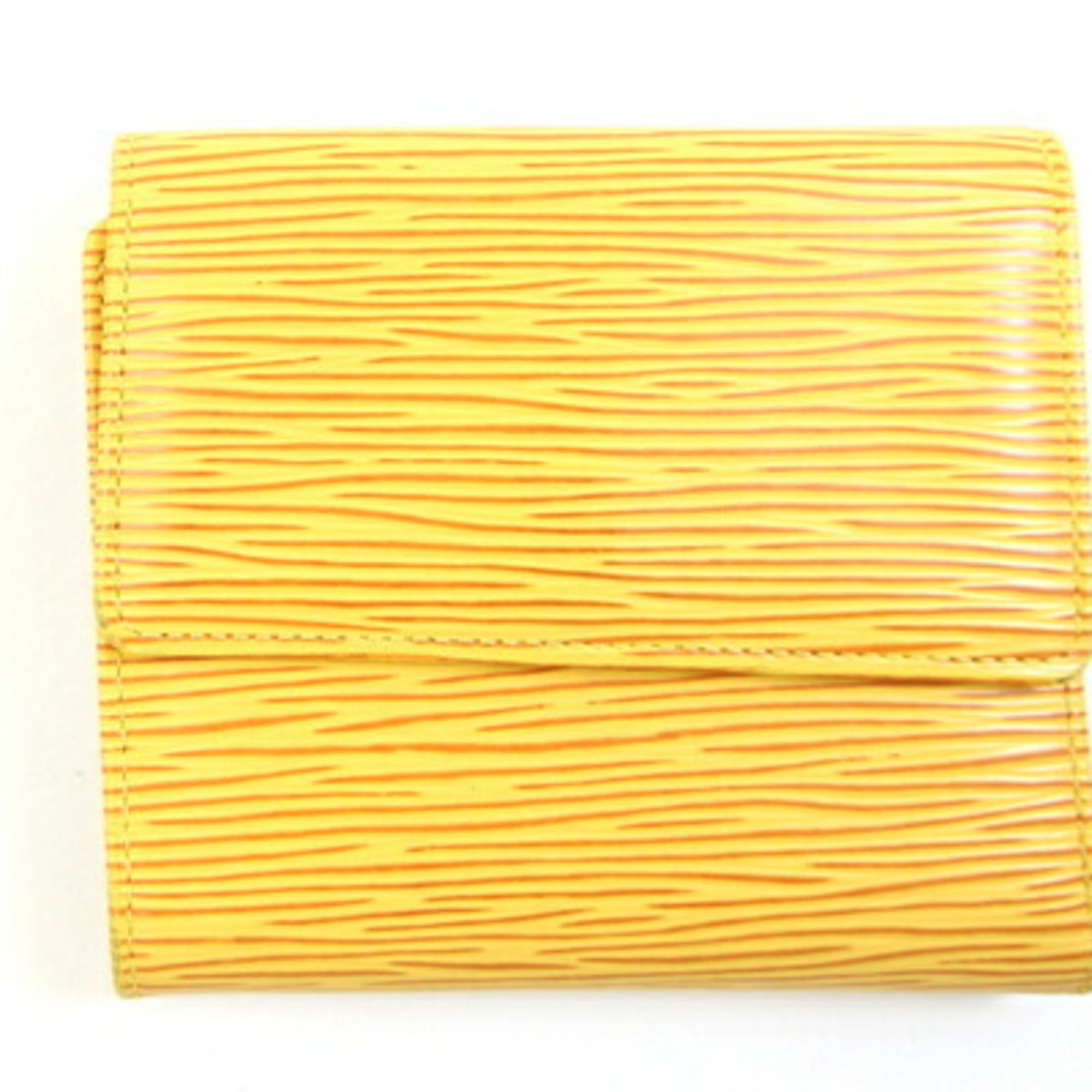 Louis Vuitton Epi Yellow Epi Leather Wallet (Tri-Fold)