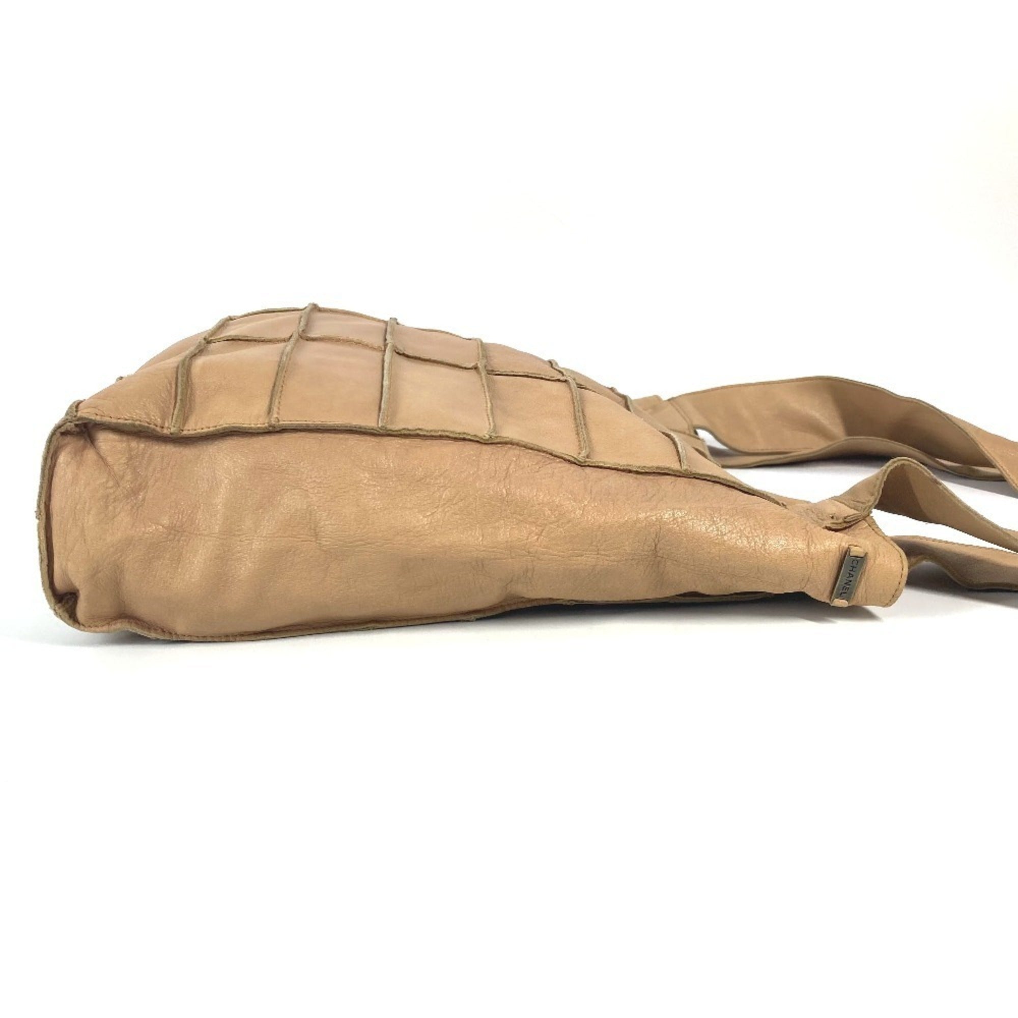 Chanel Beige Leather Shoulder Bag Tote Bag