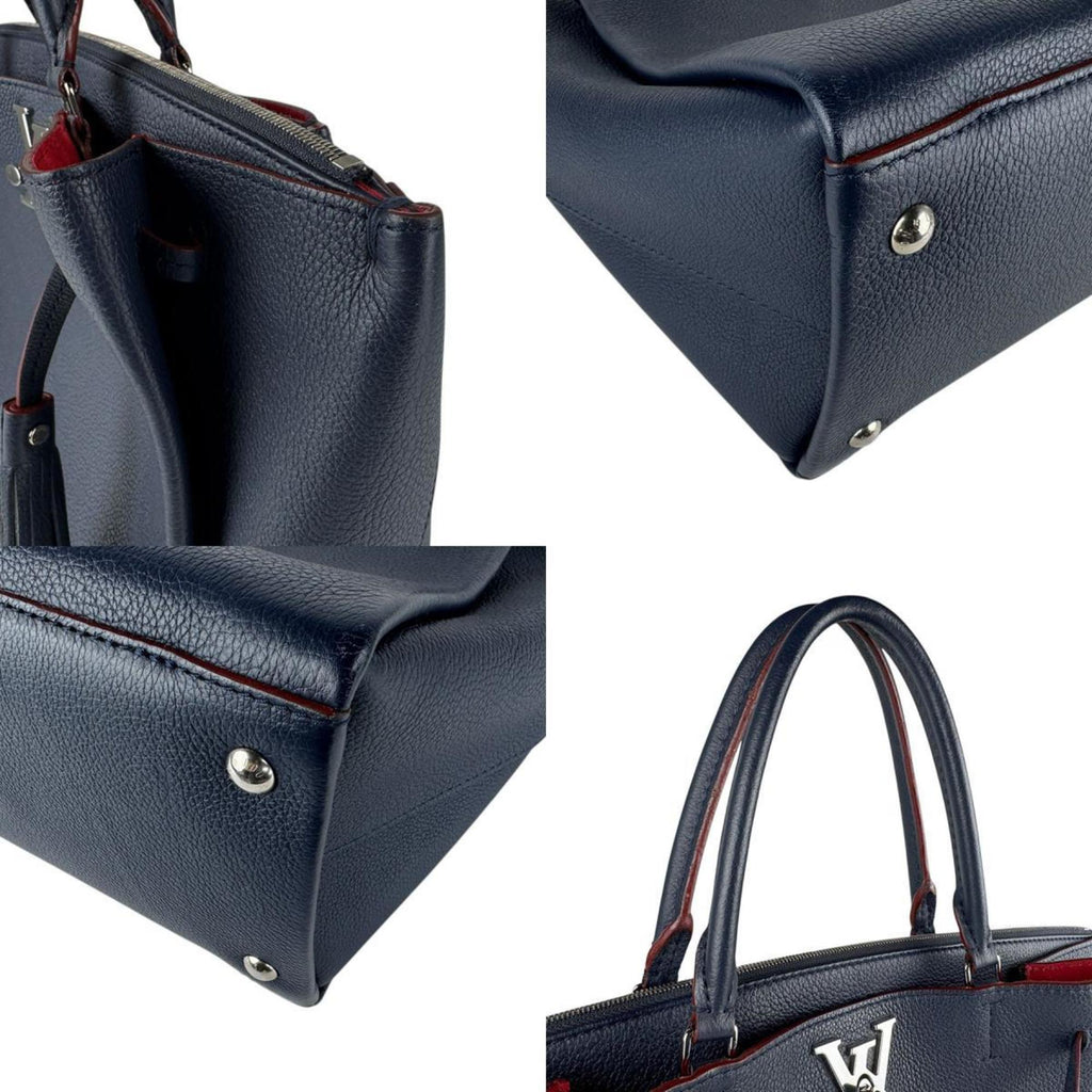Louis Vuitton Marine Rouge Leather Handbag Shoulder Bag