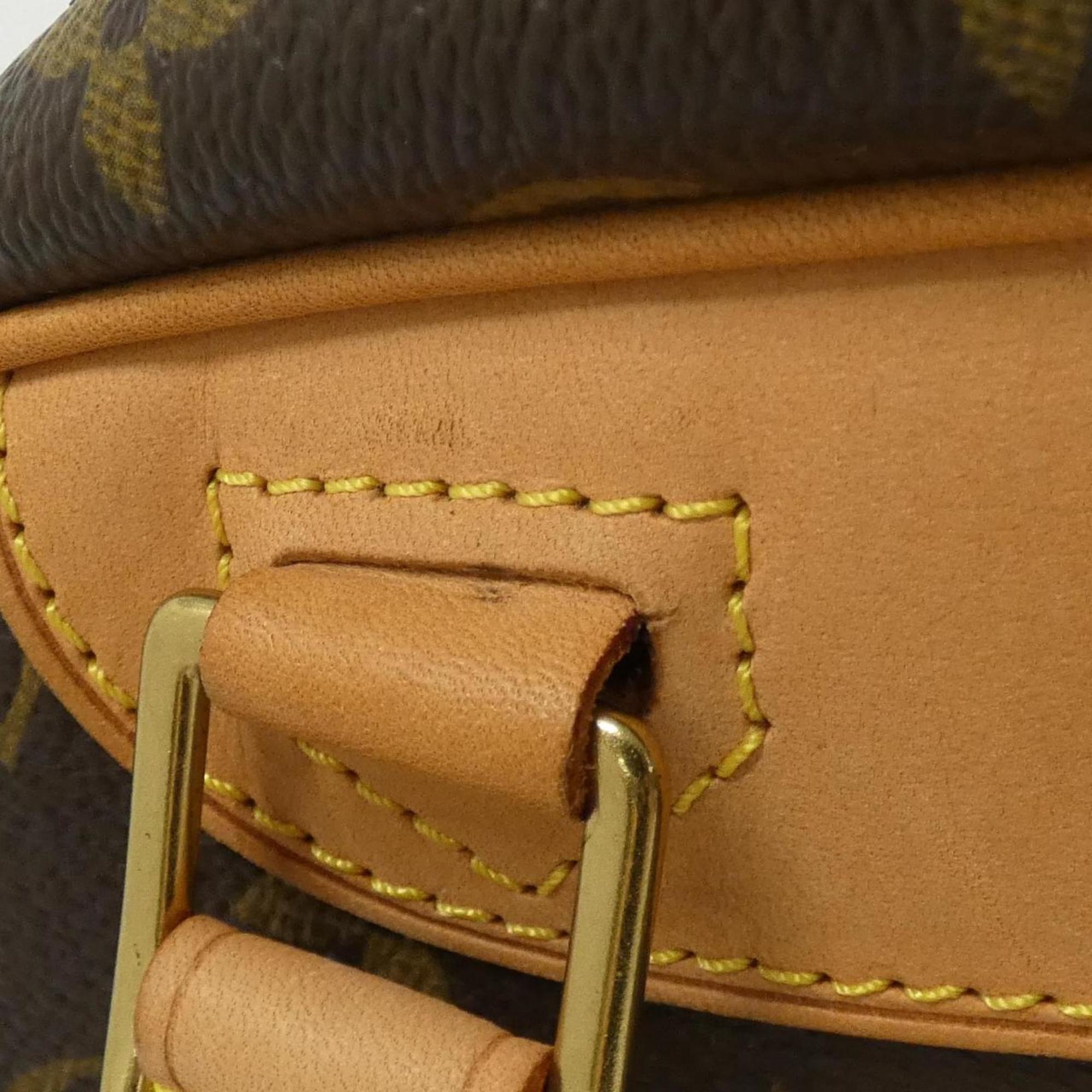 Louis Vuitton Marron Coated Canvas Handbag