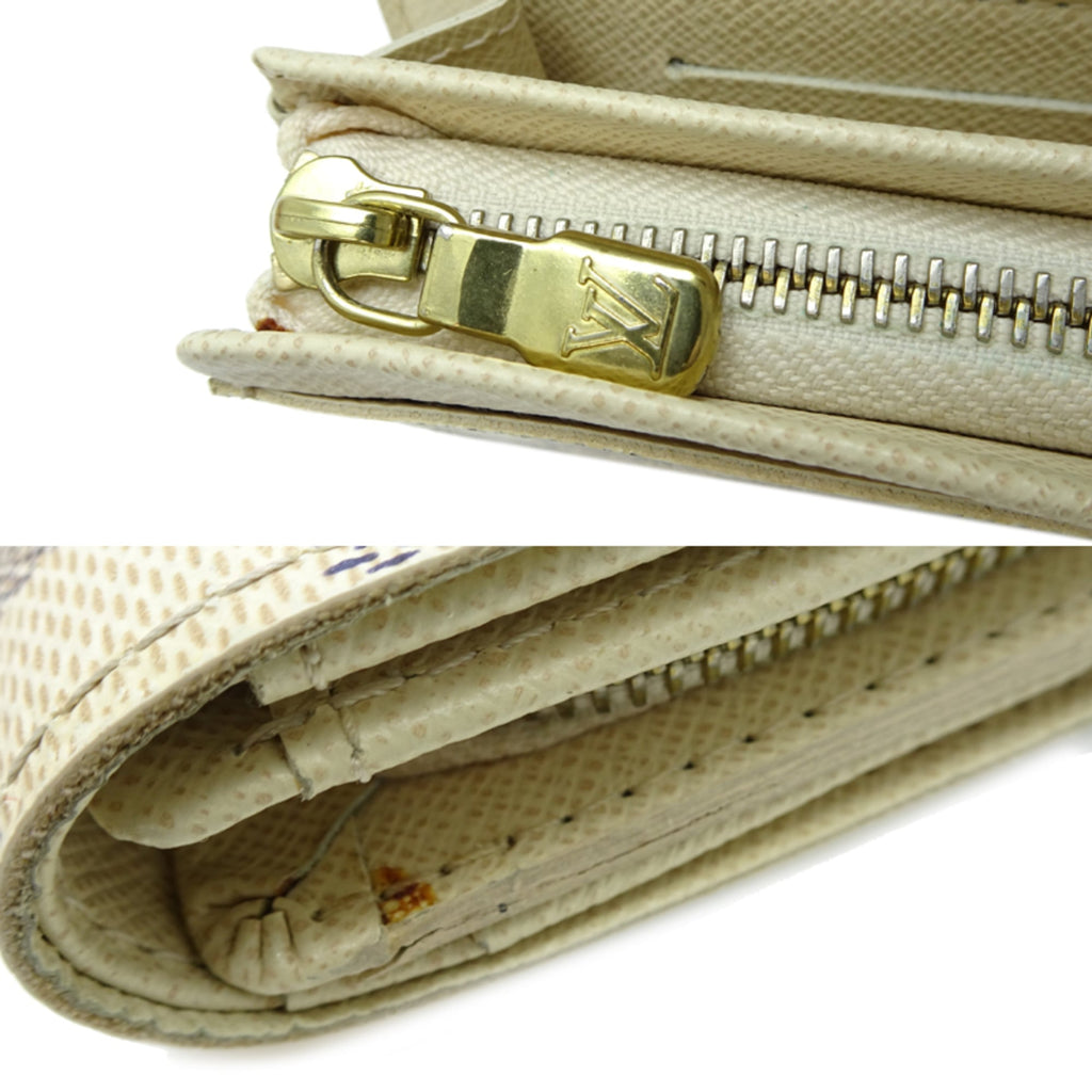 Louis Vuitton White Damier Azur Wallet