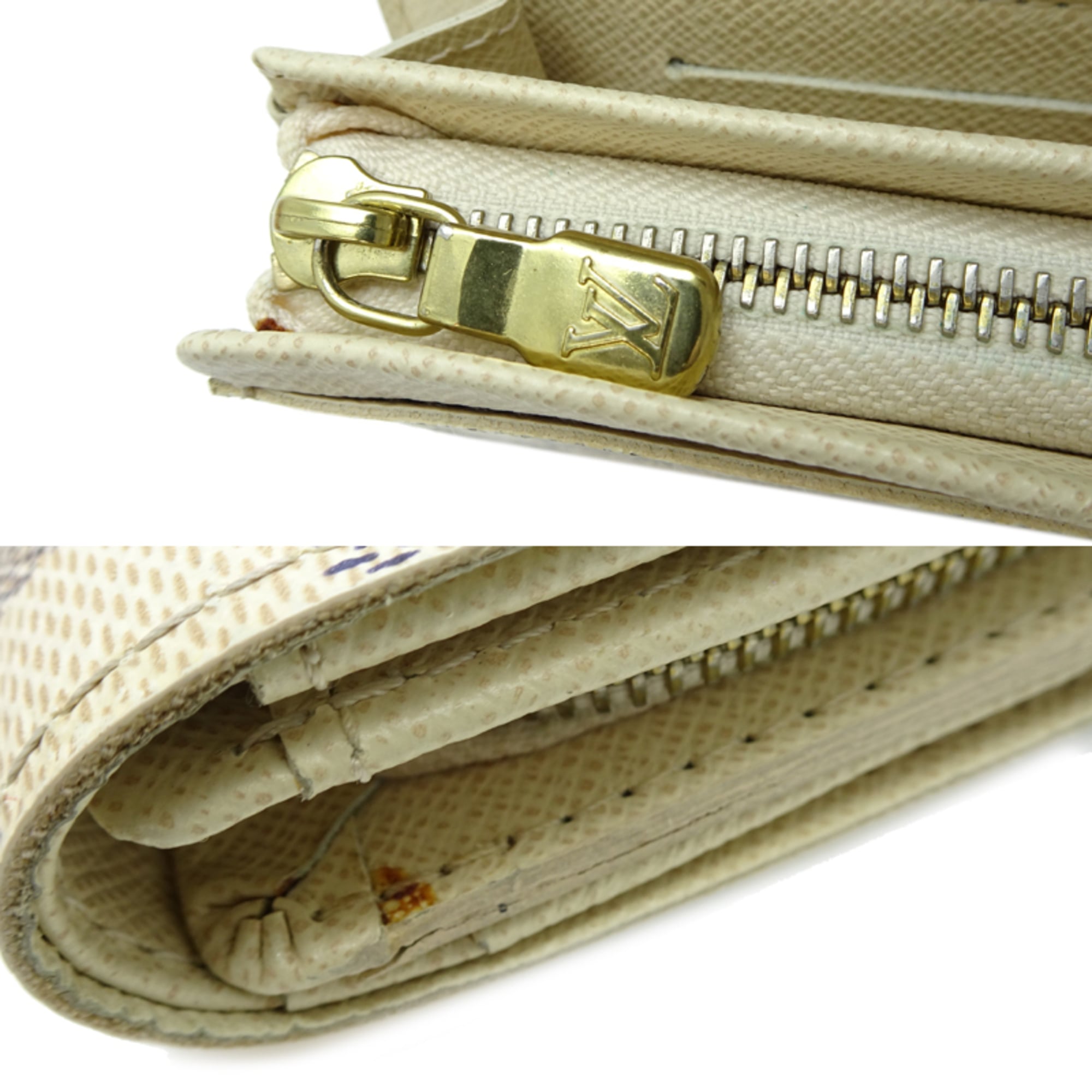 Louis Vuitton White Damier Azur Wallet