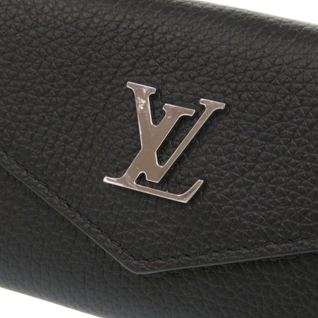 Louis Vuitton Black Noir Leather Wallet (Tri-Fold)