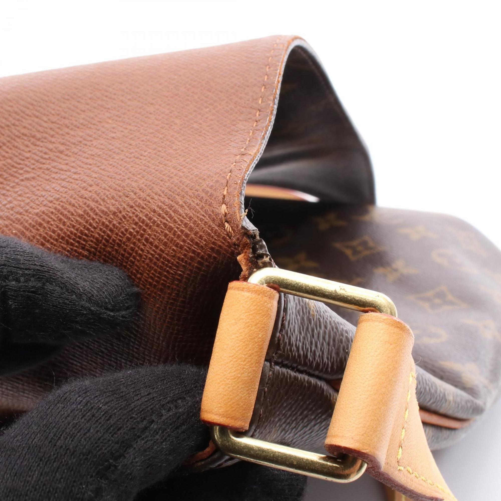 Louis Vuitton Brown Monogram Leather Shoulder Bag