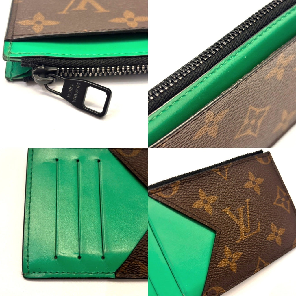 Louis Vuitton Monogram Macassar Green Monogram Macassar Coin Purse/Coin Case