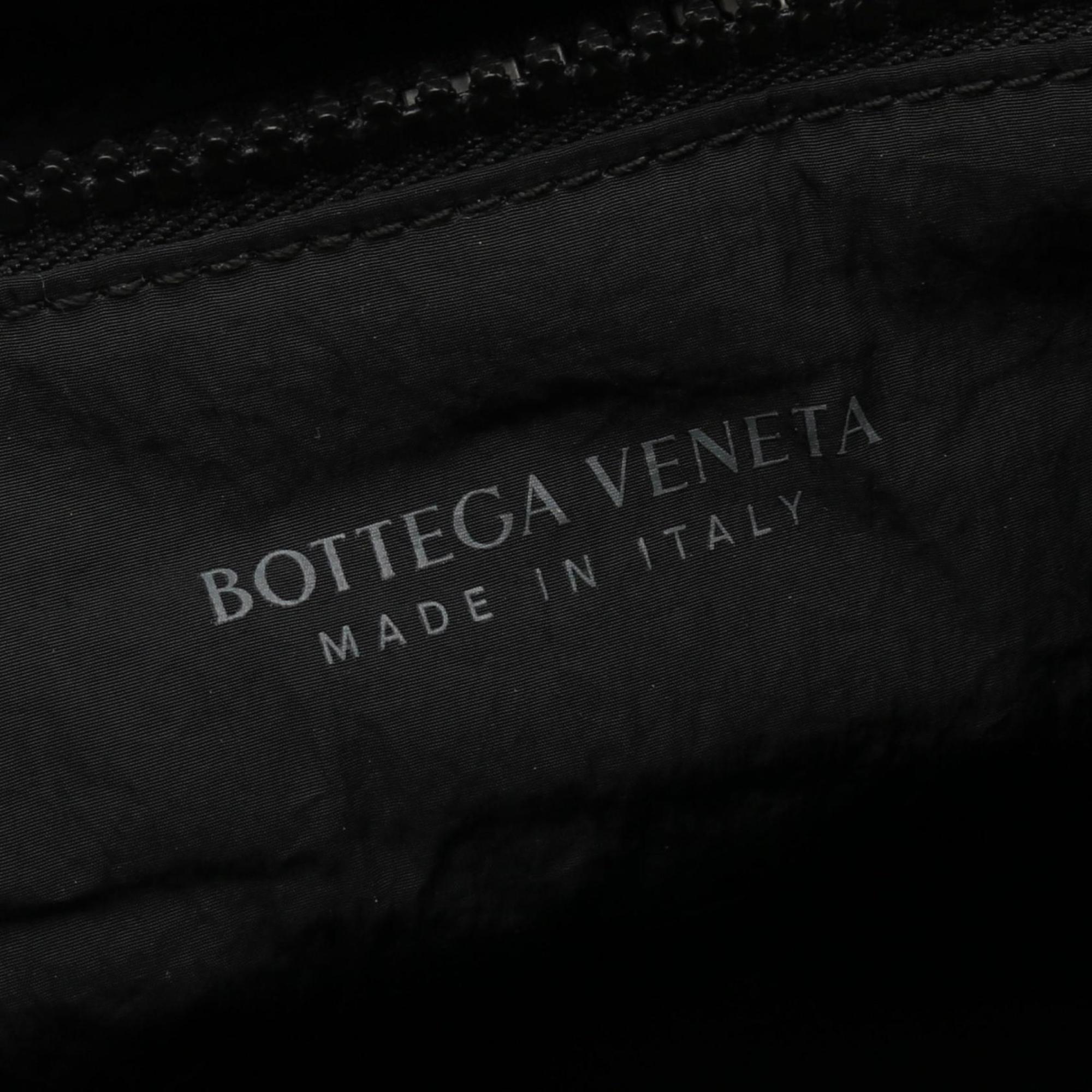 Bottega Veneta Black Nylon Clutch Bag